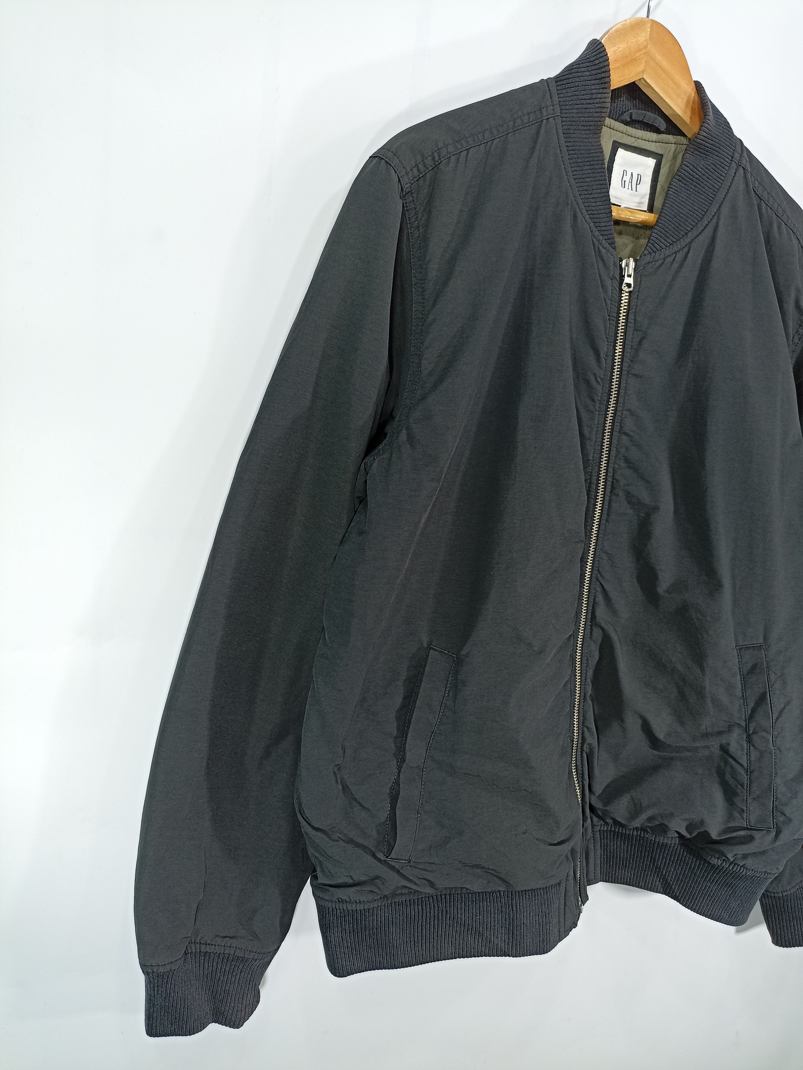 Gap × Vintage Vintage Sun Faded Gap Bomber Jacket Ideal Zipper Size US L / EU 52-54 / 3 - 3 Thumbnail