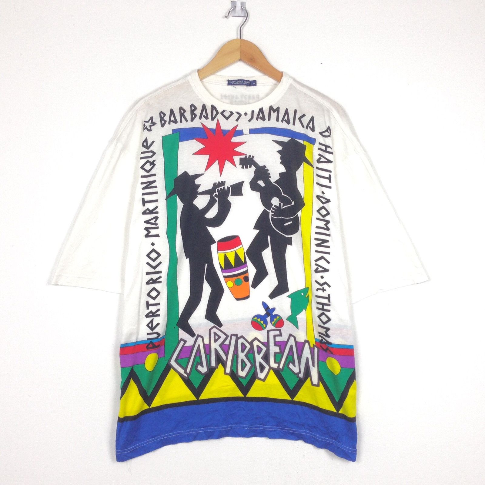 Hardy Amies Hardy Amies Sport London Rasta Raggae Design T-shirt Size US L / EU 52-54 / 3 - 1 Thumbnail