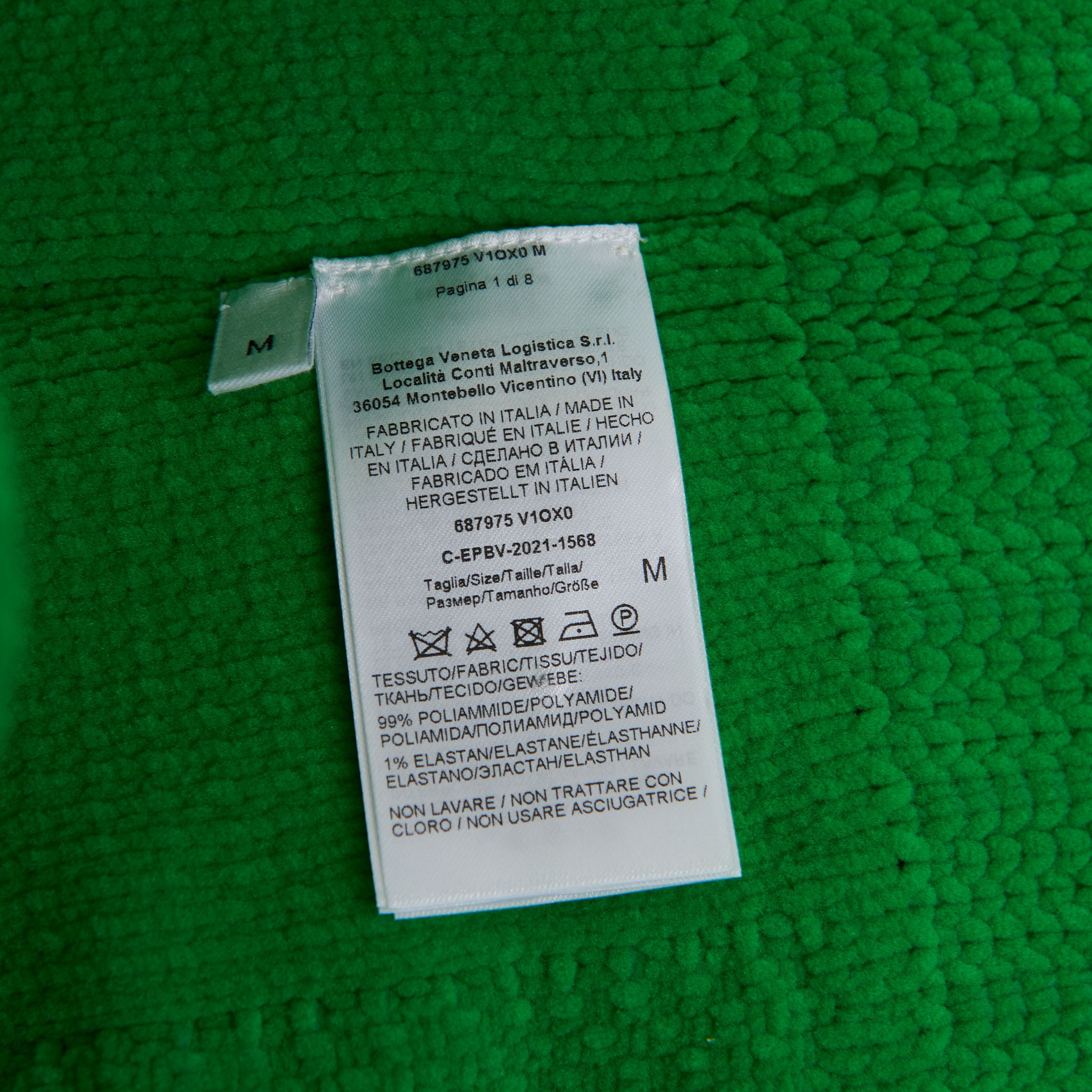 Bottega Veneta Heavyweight Chenille Jumper In Green with BV Embossing Size US M / EU 48-50 / 2 - 16 Thumbnail