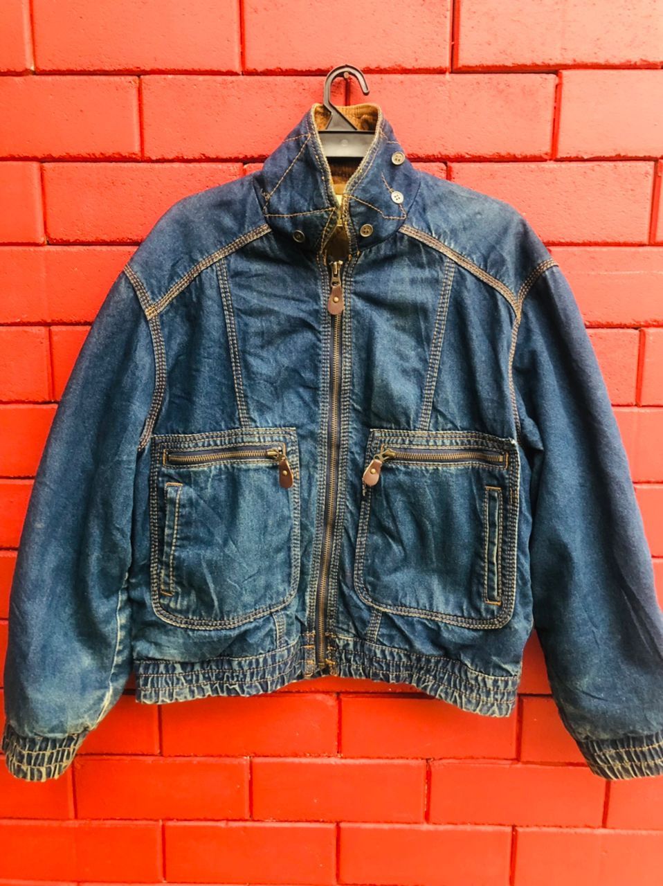 image of Vintage Atelier Sab Japanese Streetwear Designer Fashion Sty in Dark Blue, Men's (Size Large)