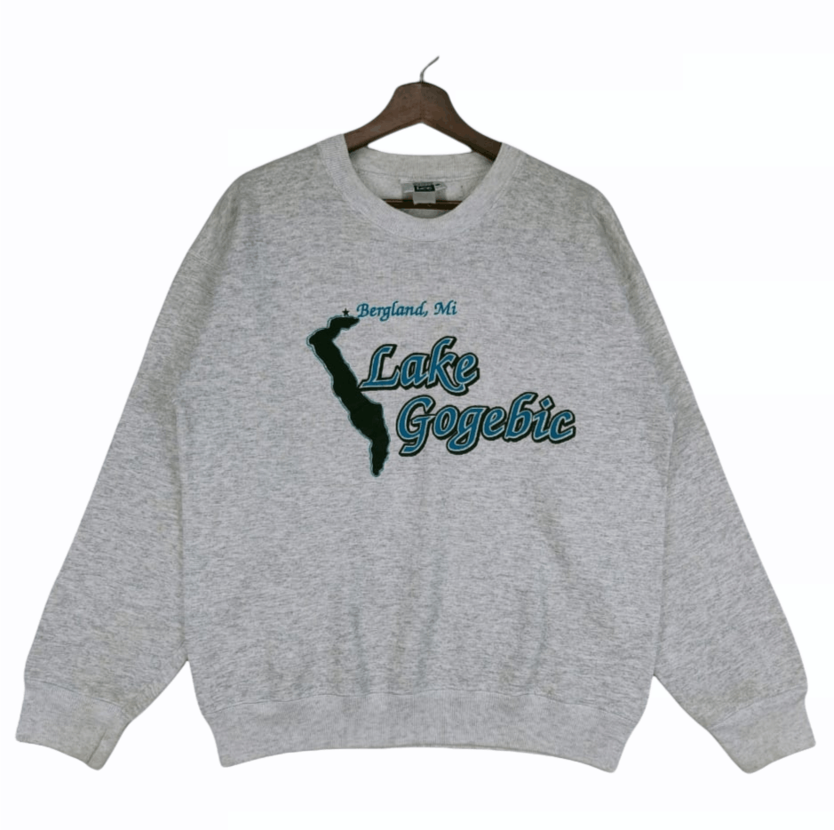 Lee × Vintage Vintage 90s Lee Bergland, Mi Lake Gogebic Made in USA Size US L / EU 52-54 / 3 - 1 Thumbnail