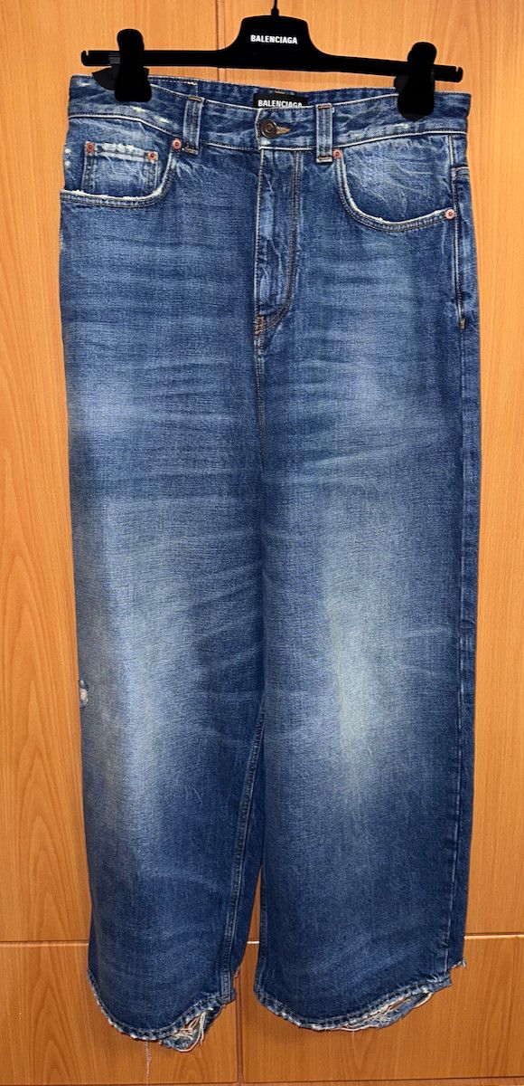 Balenciaga 22FW Low Crotch Denim Jeans