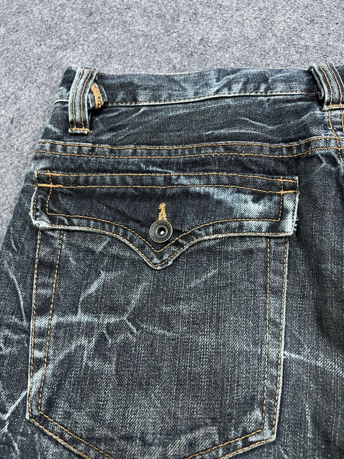 Japanese Brand FLARED💥NYLAUS TWIST DISTRESSED DENIM PANT Size US 32 / EU 48 - 9 Thumbnail