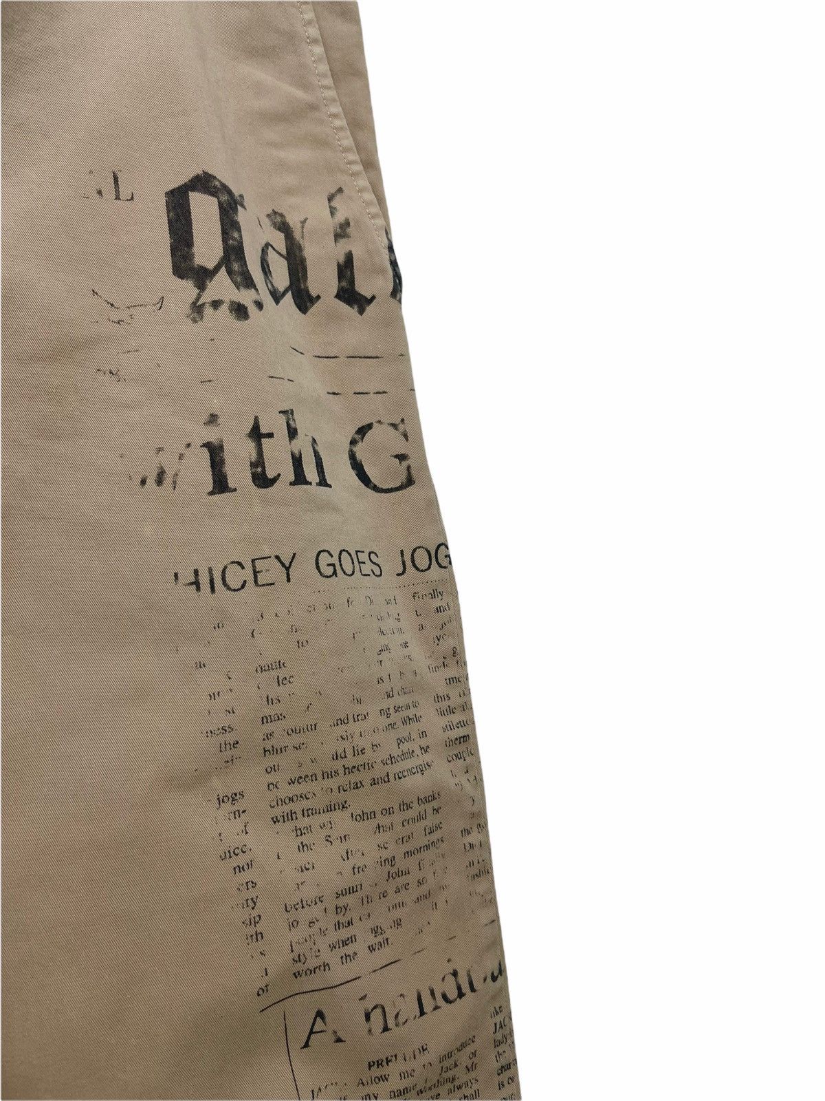 John Galliano Made in Italy Galliano Newspaper Trouser 3🟦4 Size US 33 - 2 Thumbnail