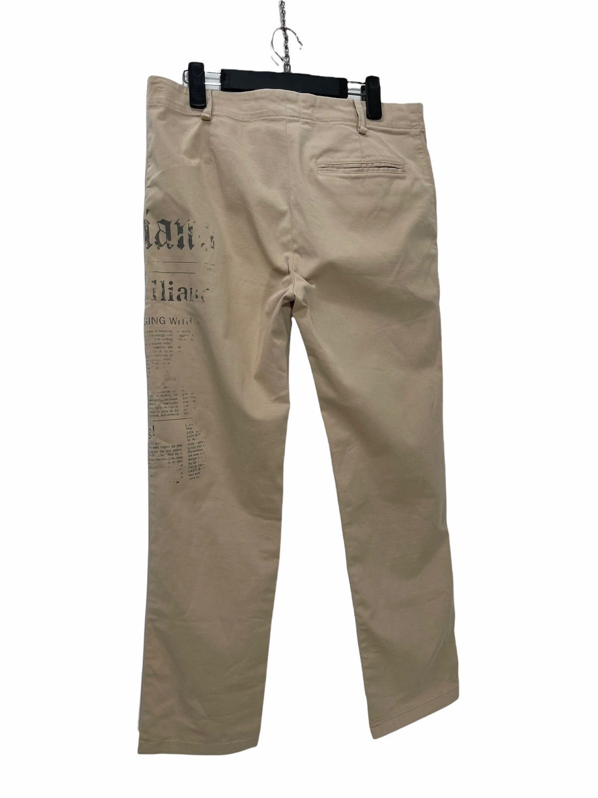 John Galliano Made in Italy Galliano Newspaper Trouser 3🟦4 Size US 33 - 4 Thumbnail