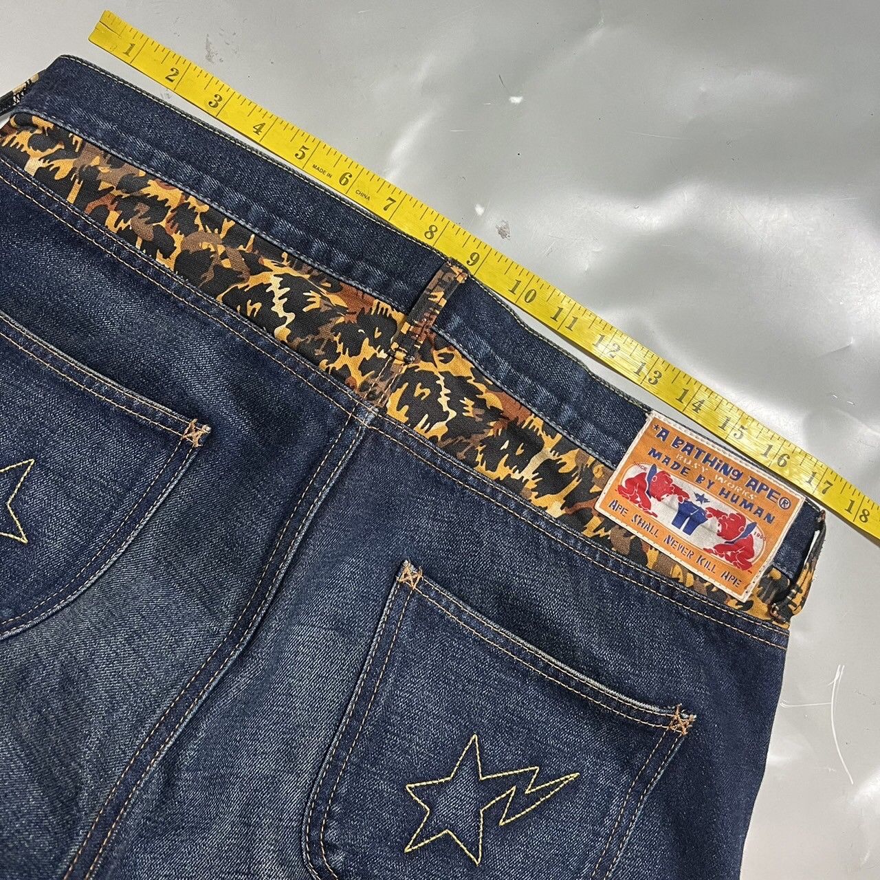 Bape Bape Sta Denim Size US 35 - 5 Thumbnail