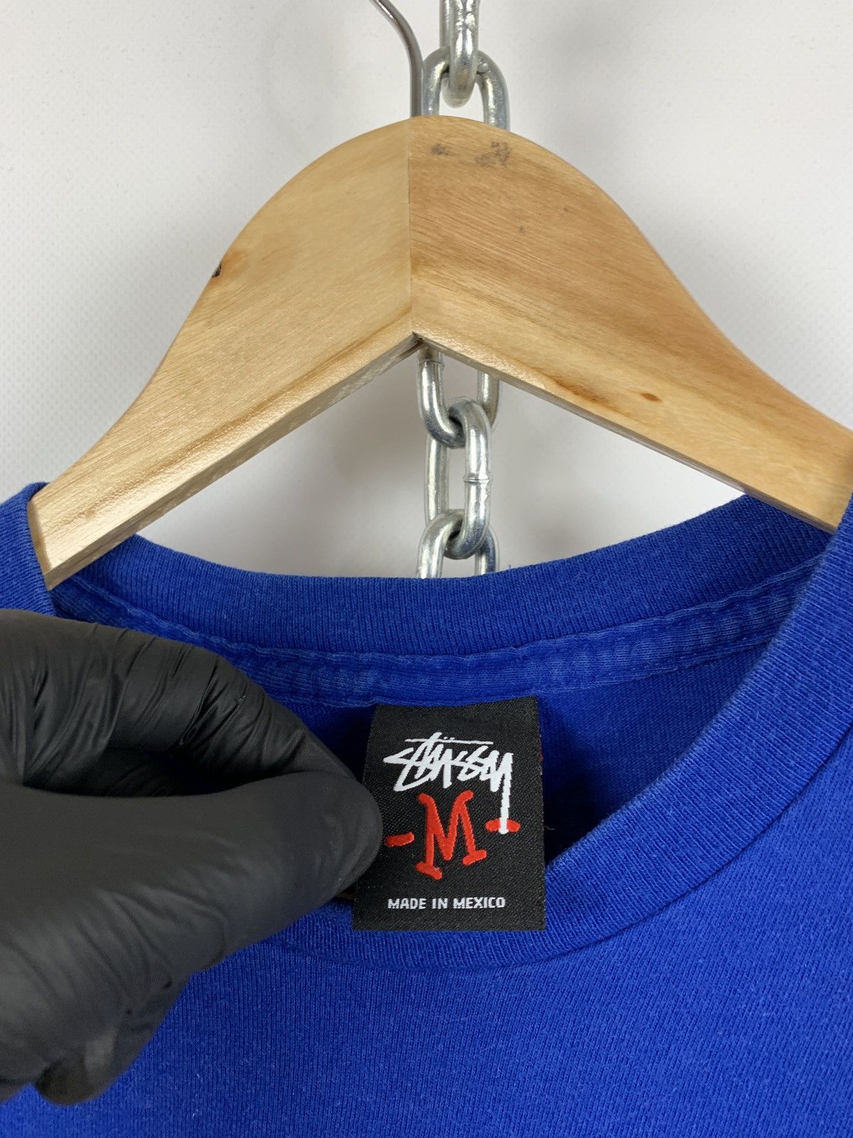Stussy 00s Vintage Stussy Lion Graphic Navy Blue T-Shirt Size US S / EU 44-46 / 1 - 12 Thumbnail
