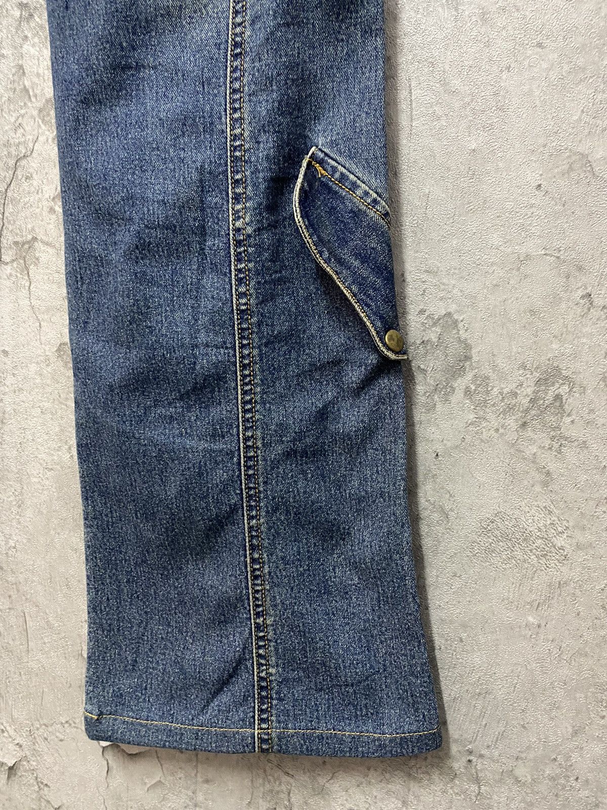 Designer × Japanese Brand Modernistic Japan Multi Pocket Flared Cargo Denim Vintage Size US 29 - 13 Thumbnail