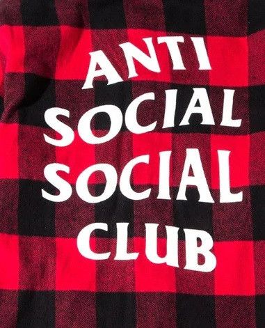 Anti Social Social Club DS AW21 White ASSC No Expectations Red Flannel Bape Supreme Size US M / EU 48-50 / 2 - 4 Thumbnail