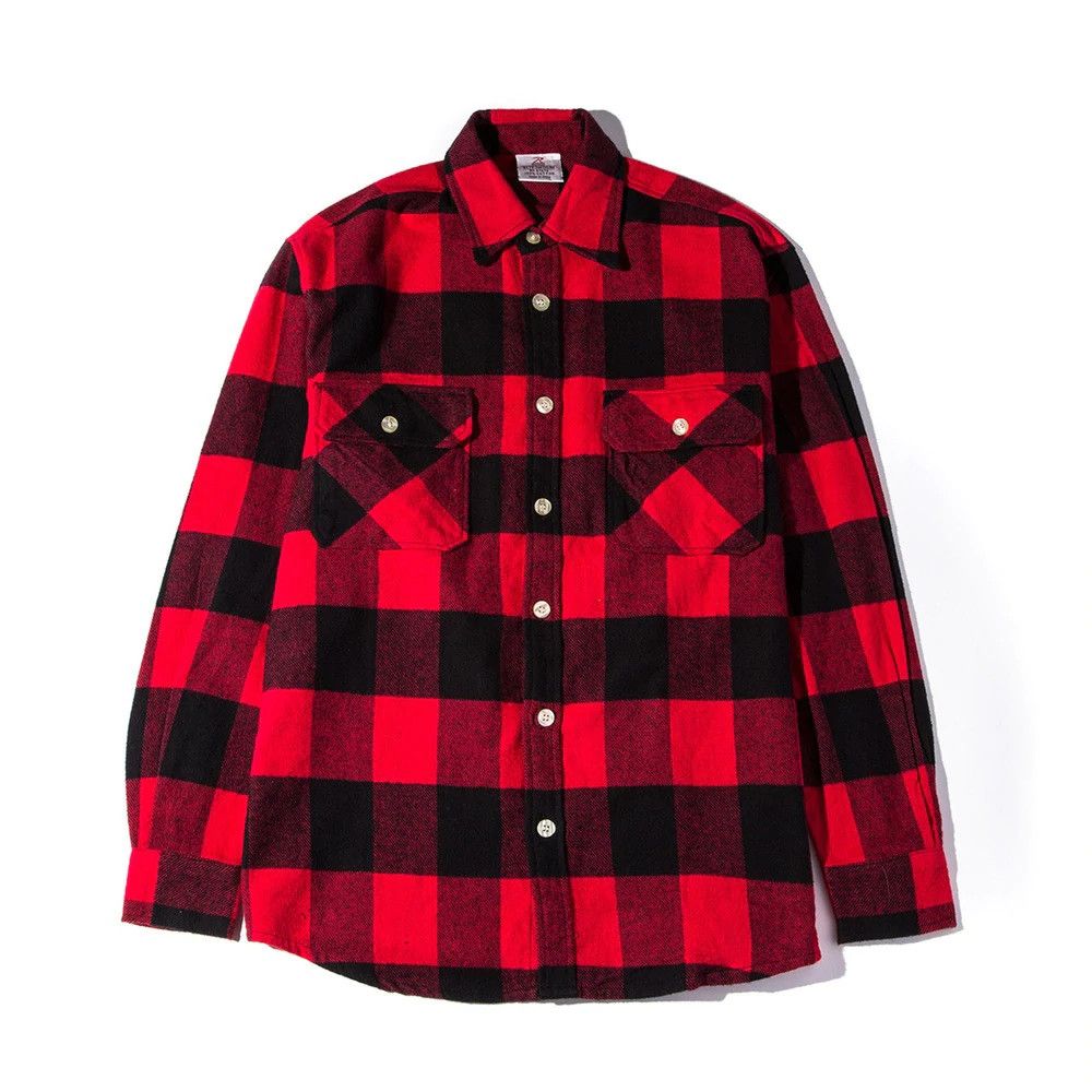 Anti Social Social Club DS AW21 White ASSC No Expectations Red Flannel Bape Supreme Size US M / EU 48-50 / 2 - 3 Thumbnail