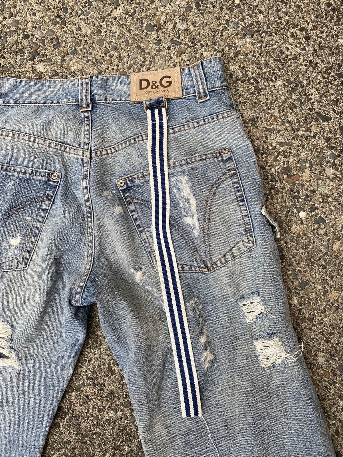 Dolce & Gabbana Dolce & Gabbana Archival 2000’s Ripped Distressed Jeans Size US 34 / EU 50 - 1 Thumbnail