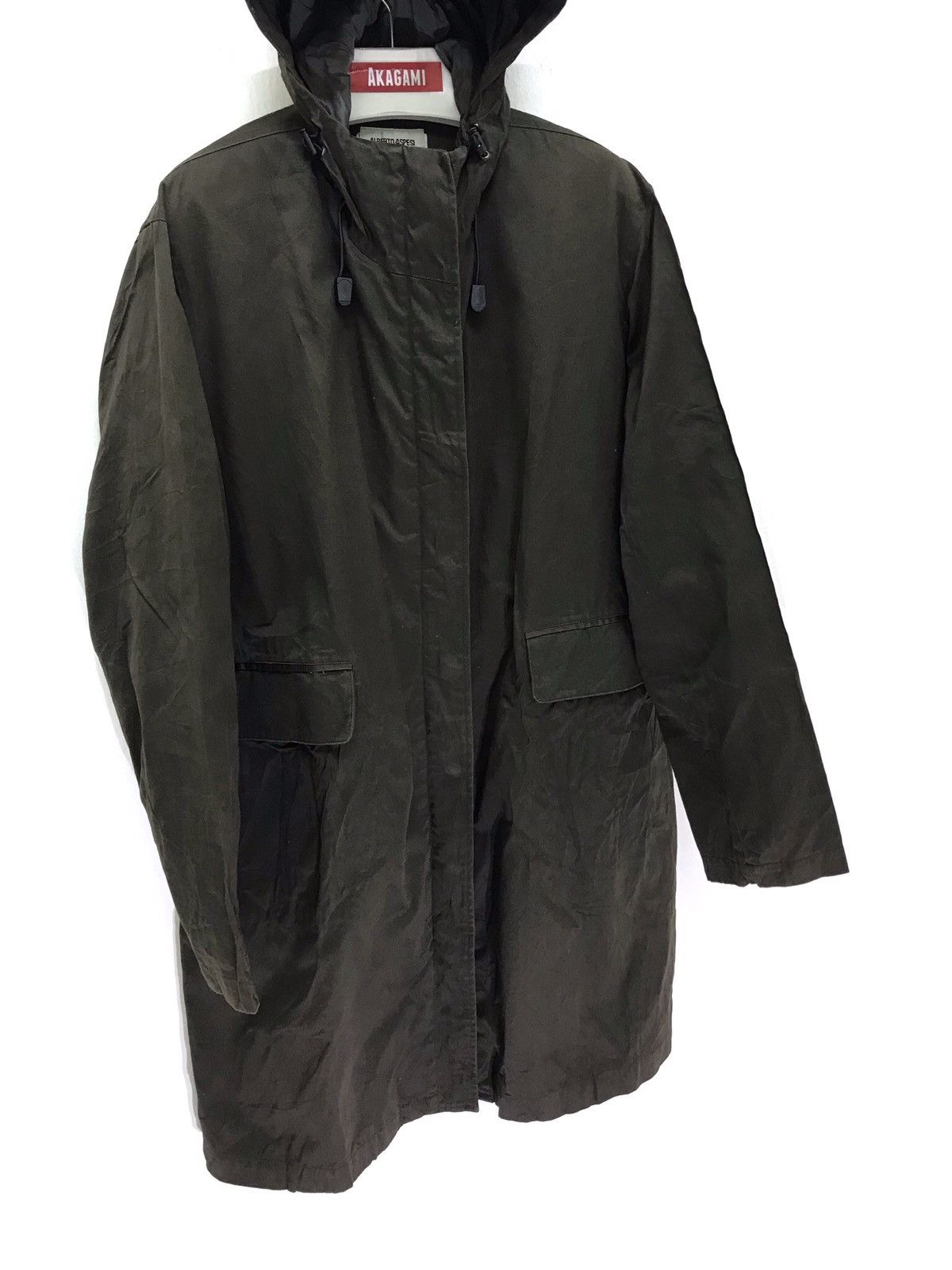 Aspesi Alberto Aspesi Parka Hoodie Jacket Olive Size US S / EU 44-46 / 1 - 2 Thumbnail