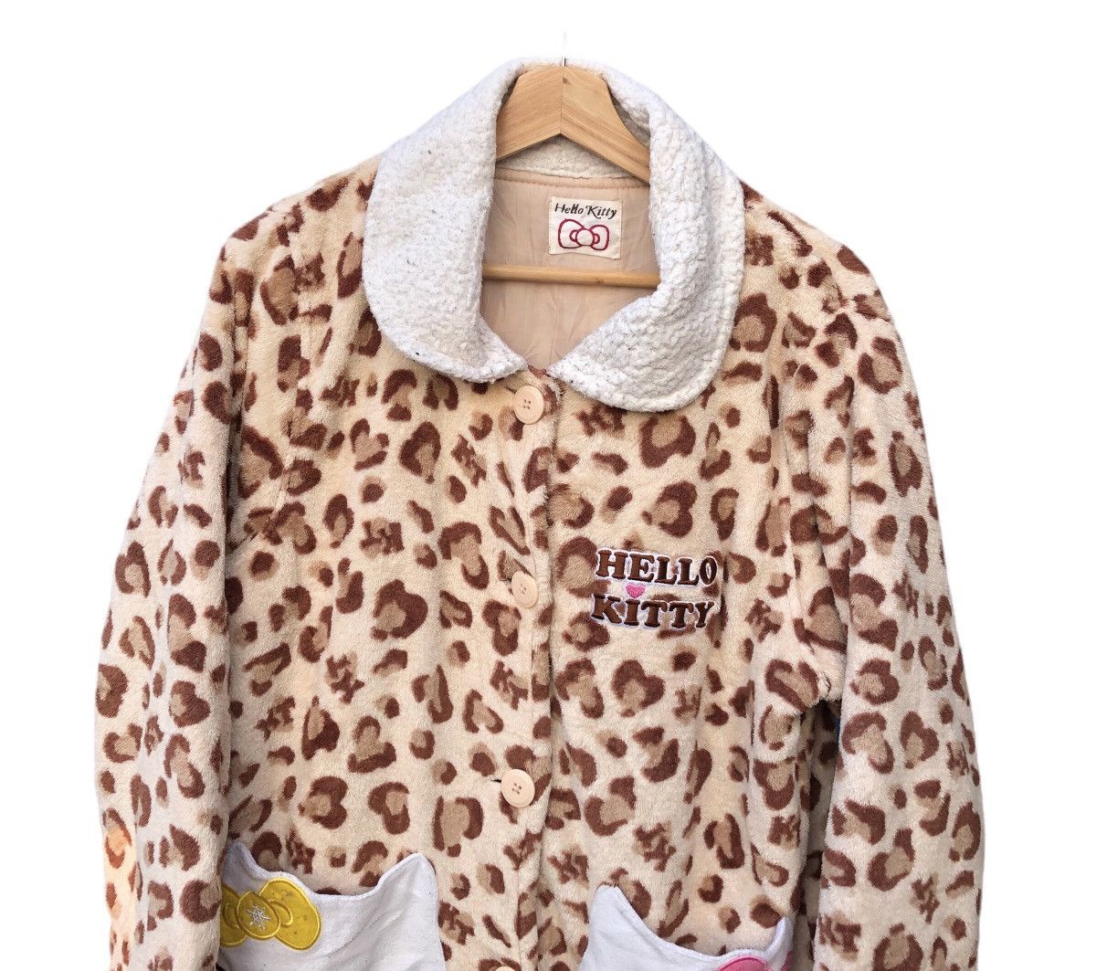 Cartoon Network Hello kitty fleece knit button up sleepwear Size US L / EU 52-54 / 3 - 6 Thumbnail