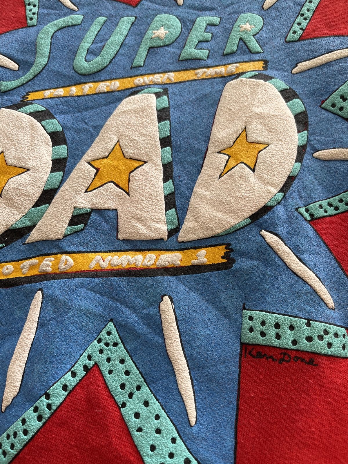 Vintage Vintage KenDone "Super Dad" Sweatshirt Size US M / EU 48-50 / 2 - 6 Thumbnail