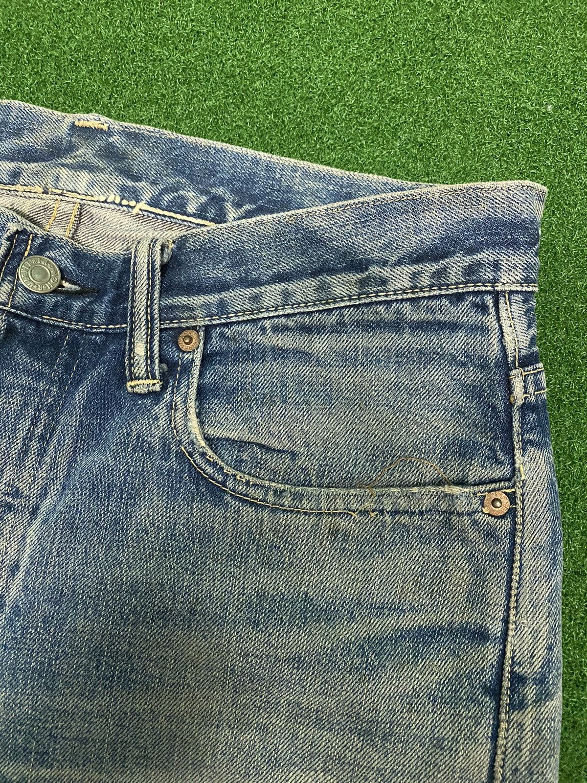 Edition Japan BLUE BLUE JAPAN SALVAGE DENIM SIZE 31 Size US 32 / EU 48 - 6 Thumbnail