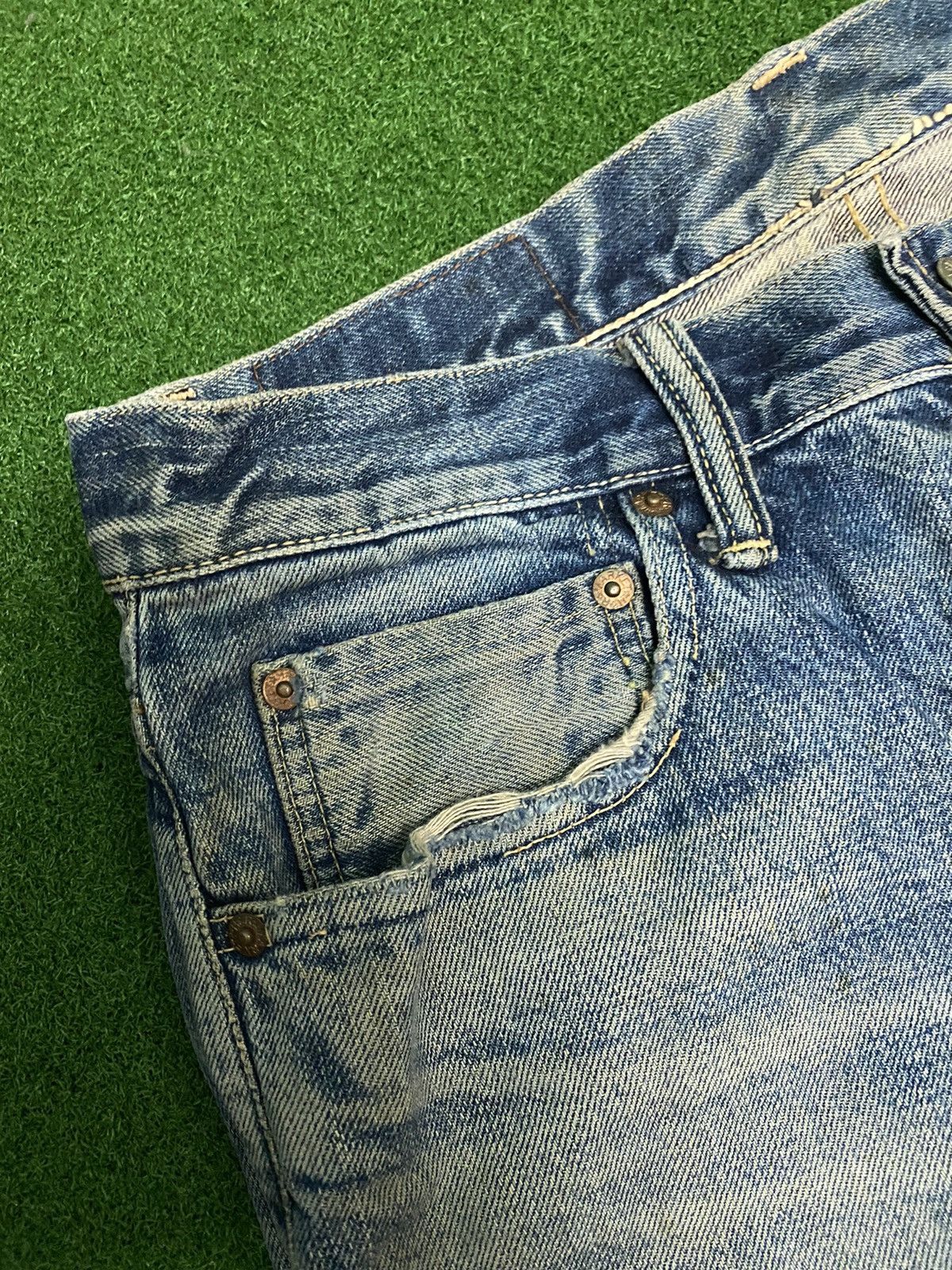 Edition Japan BLUE BLUE JAPAN SALVAGE DENIM SIZE 31 Size US 32 / EU 48 - 7 Thumbnail