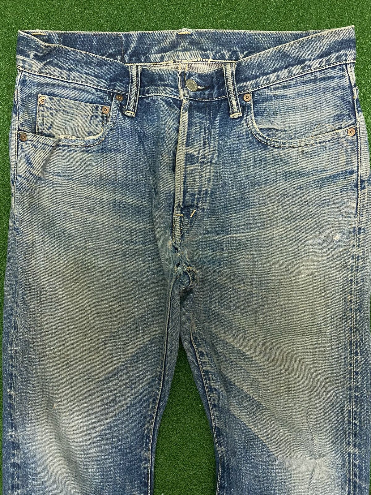 Edition Japan BLUE BLUE JAPAN SALVAGE DENIM SIZE 31 Size US 32 / EU 48 - 2 Thumbnail