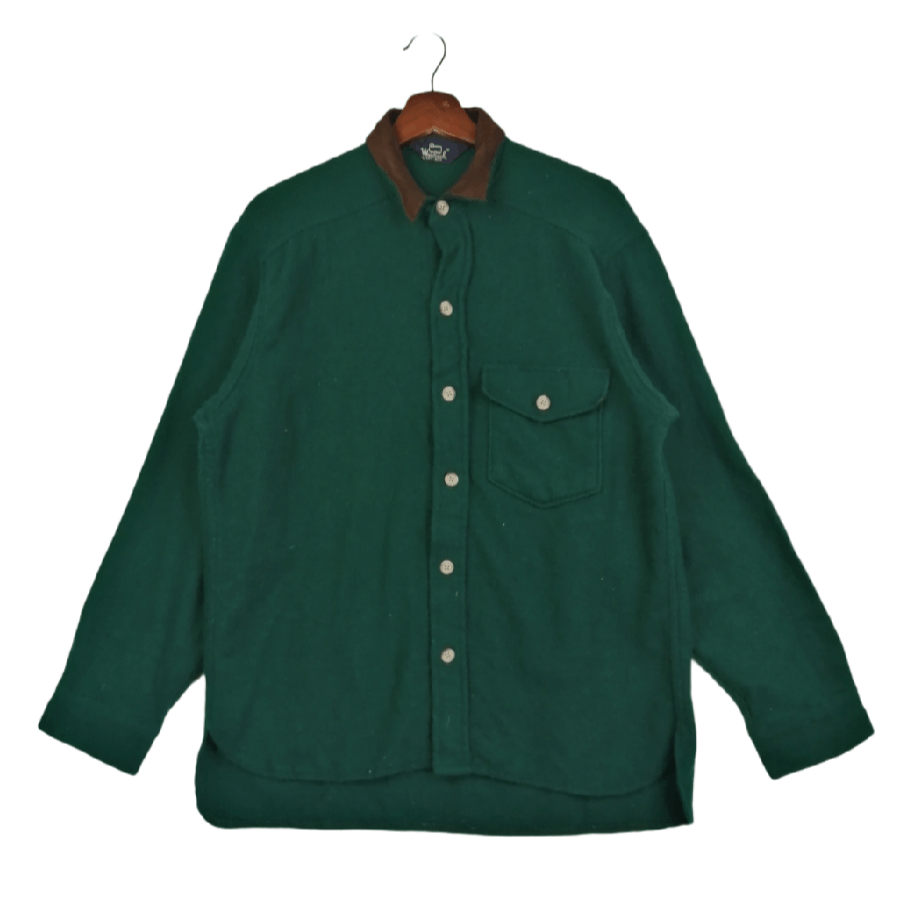 Flannel Woolrich Est 1830 Made in USA Button Up Patch Elbow Size US M / EU 48-50 / 2 - 1 Thumbnail