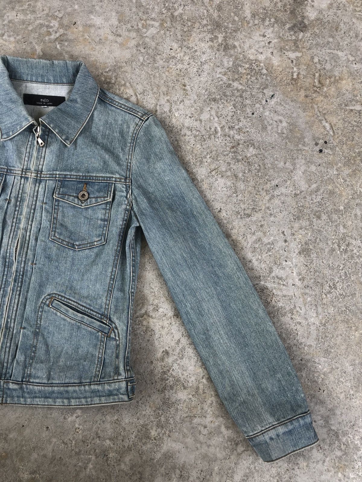 Yohji Yamamoto Japanese Ined Denim Jacket Distressed Jeans Yohji Yamamoto Size S / US 4 / IT 40 - 5 Thumbnail