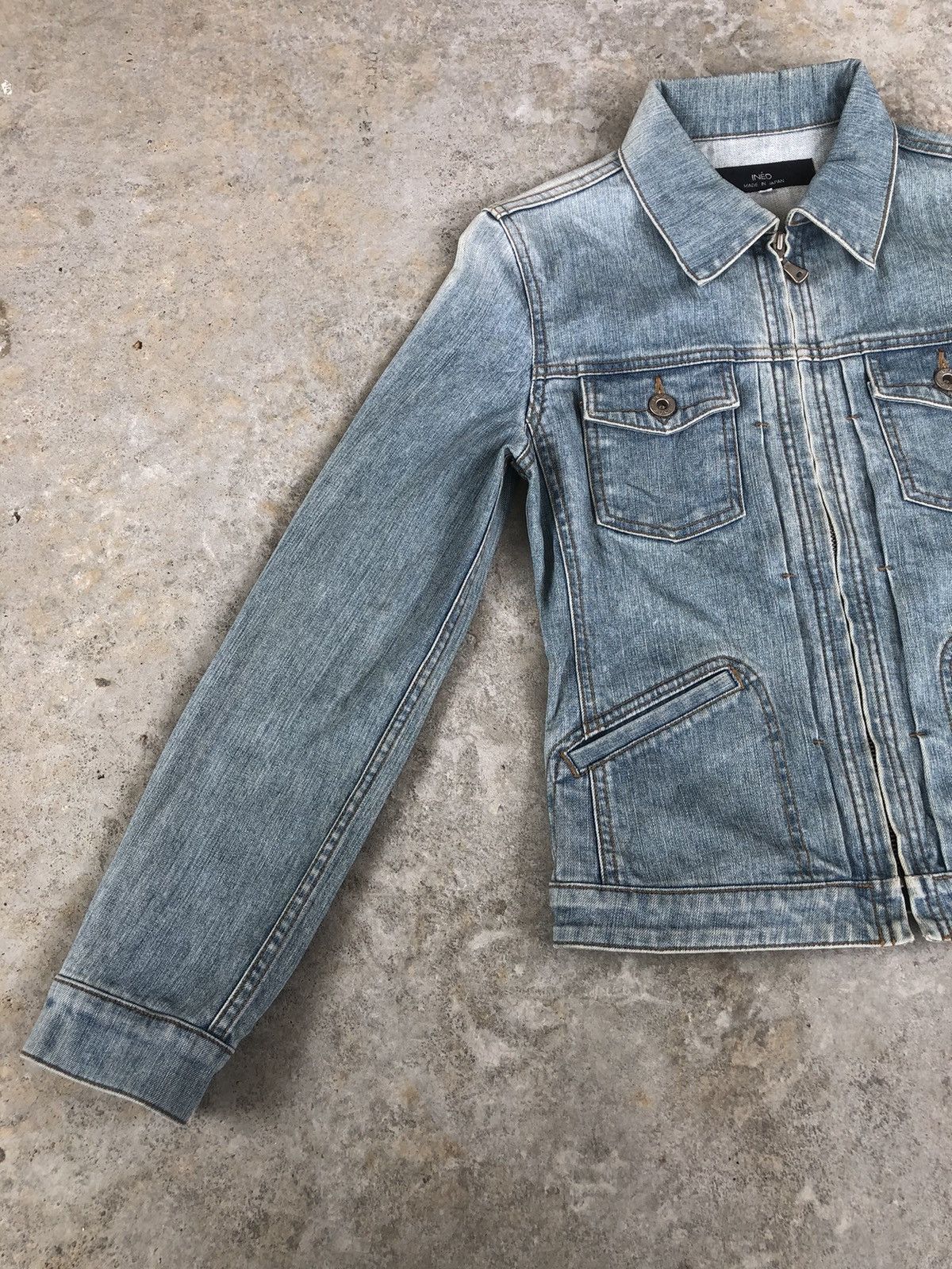 Yohji Yamamoto Japanese Ined Denim Jacket Distressed Jeans Yohji Yamamoto Size S / US 4 / IT 40 - 4 Thumbnail