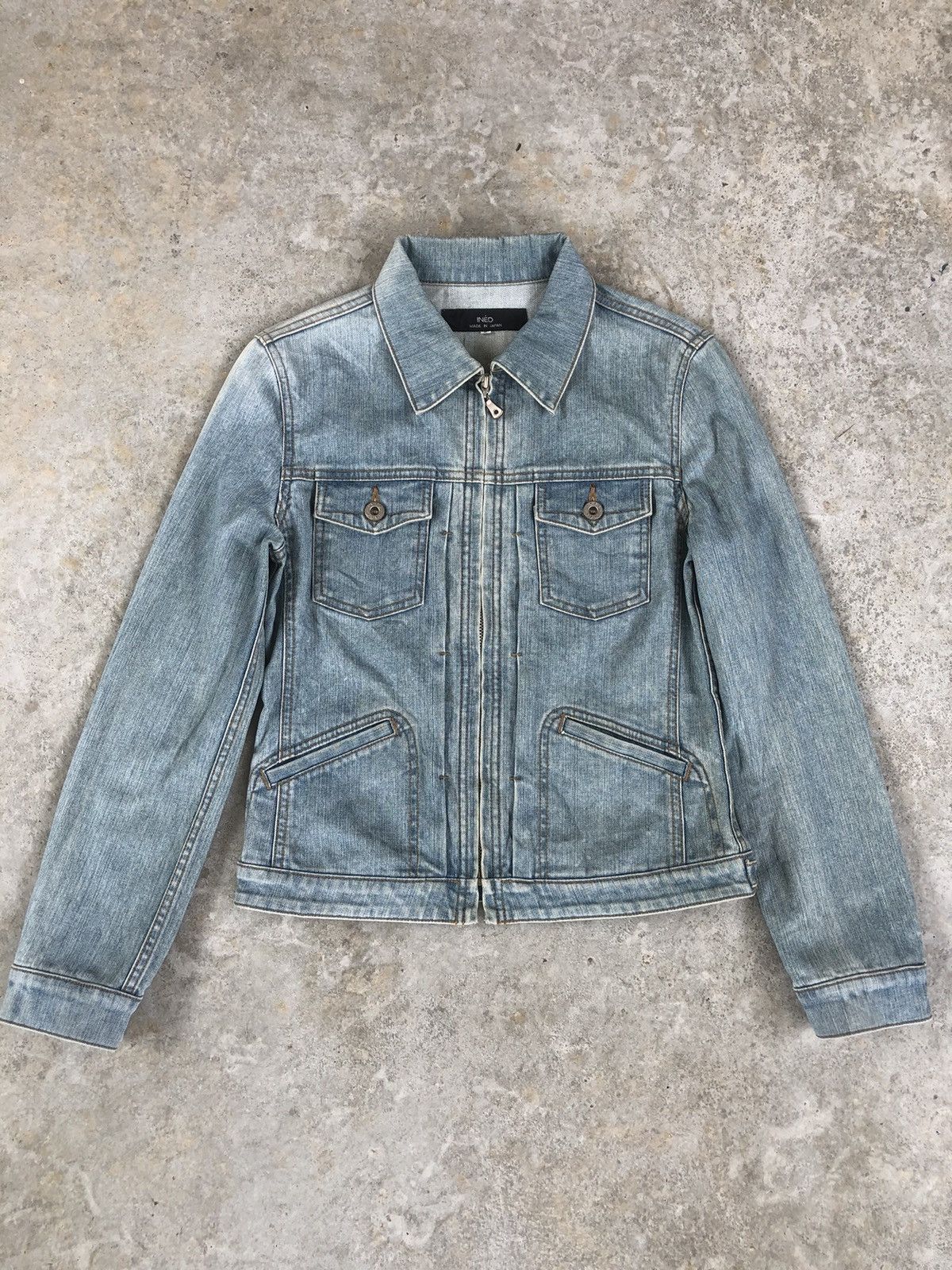 Yohji Yamamoto Japanese Ined Denim Jacket Distressed Jeans Yohji Yamamoto Size S / US 4 / IT 40 - 1 Thumbnail