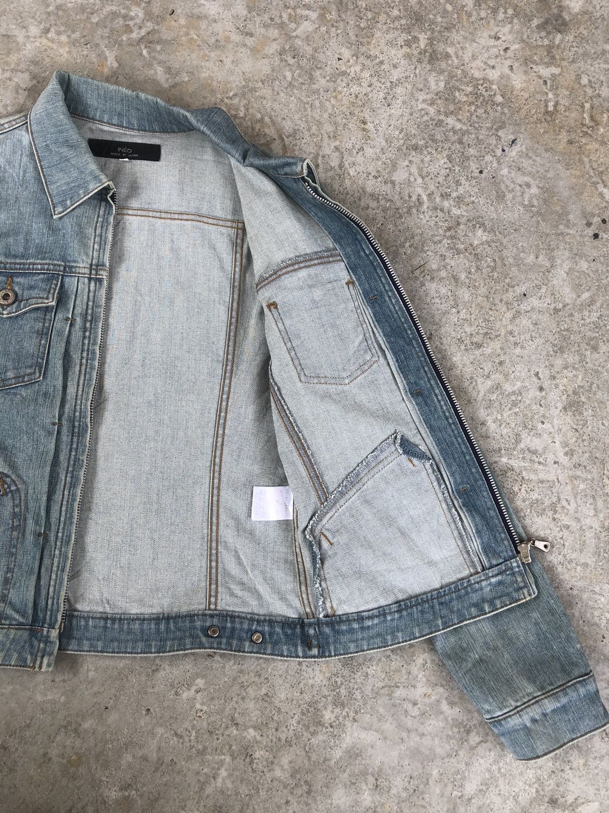 Yohji Yamamoto Japanese Ined Denim Jacket Distressed Jeans Yohji Yamamoto Size S / US 4 / IT 40 - 7 Thumbnail