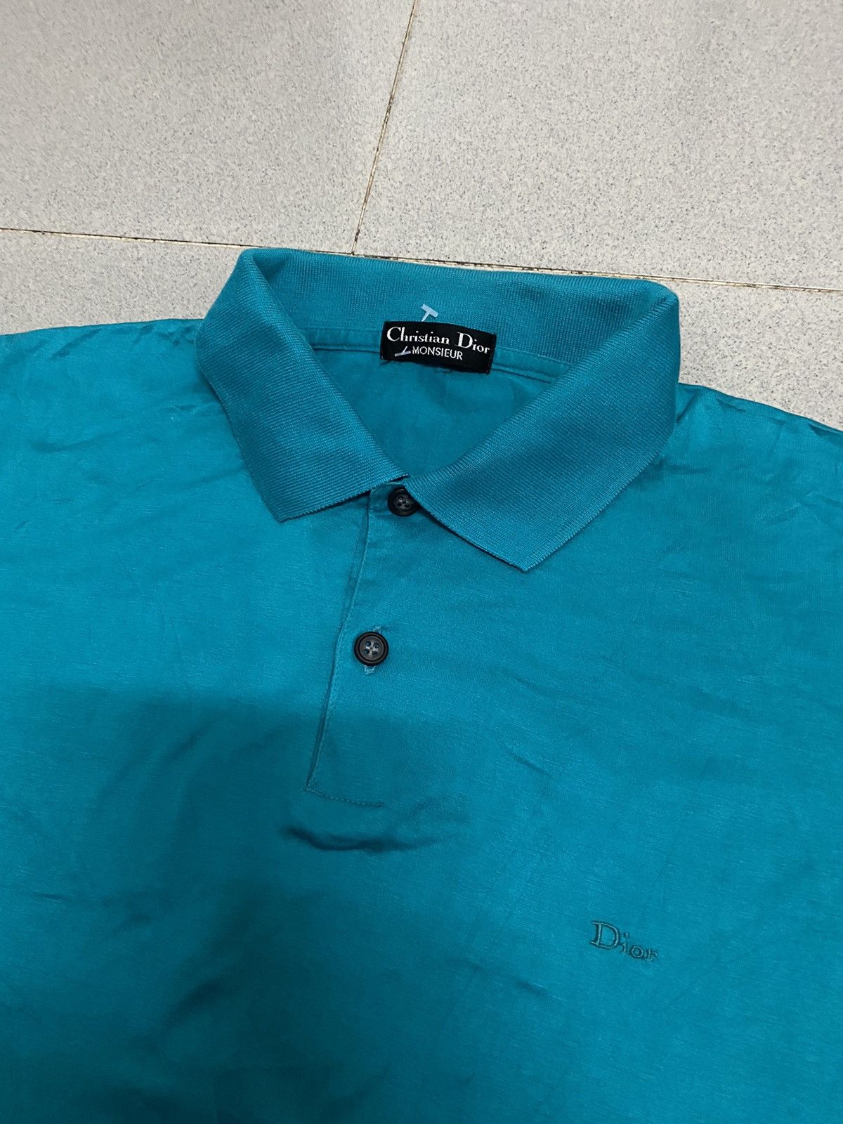 Christian Dior Monsieur × Vintage Vintage Christian Dior Embroided Dior Polo Shirt Size US L / EU 52-54 / 3 - 2 Thumbnail