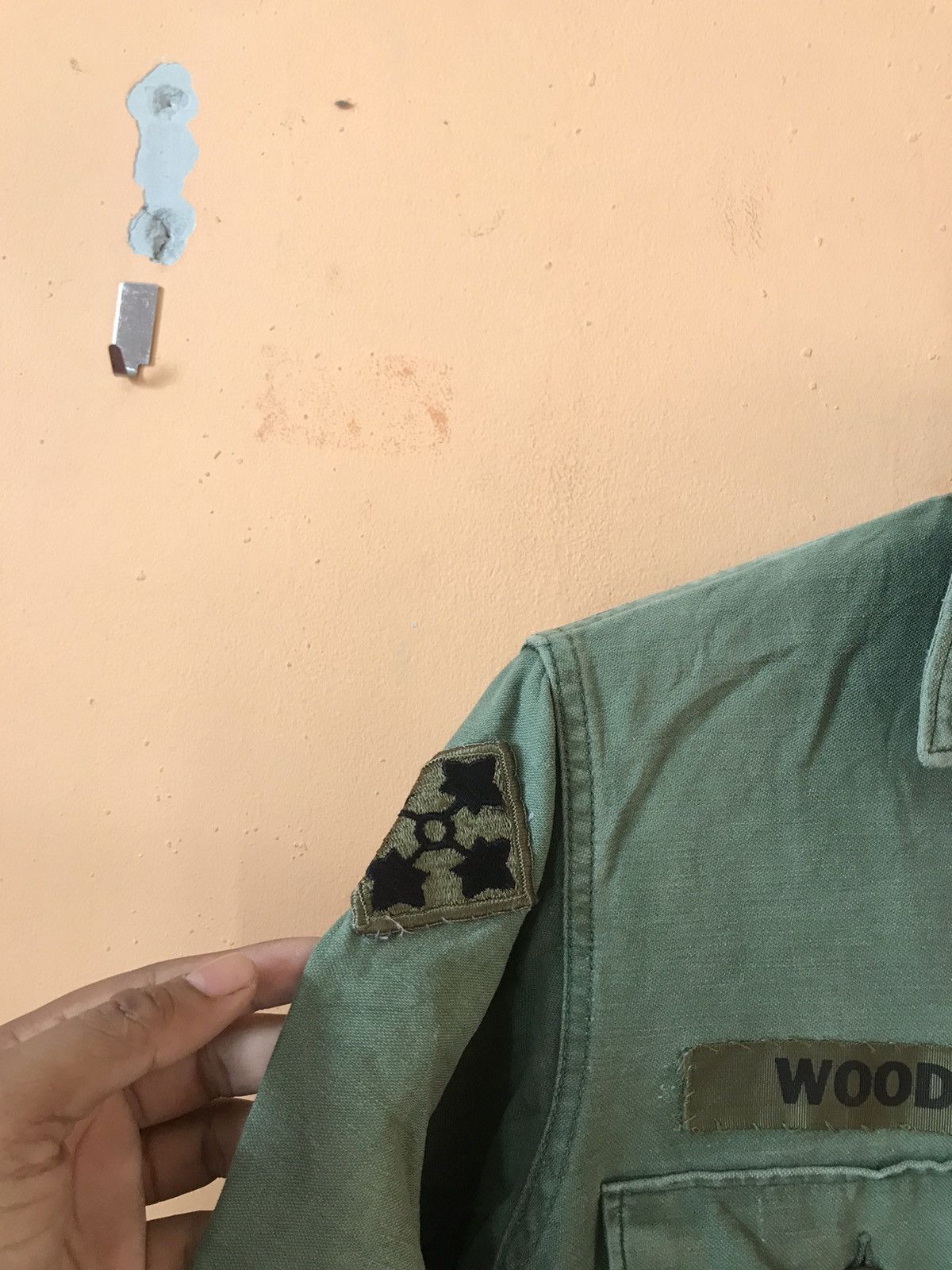 Vintage ‼️VTG US ARMY SHIRT DISTRESSED ‼️ Size US M / EU 48-50 / 2 - 3 Thumbnail