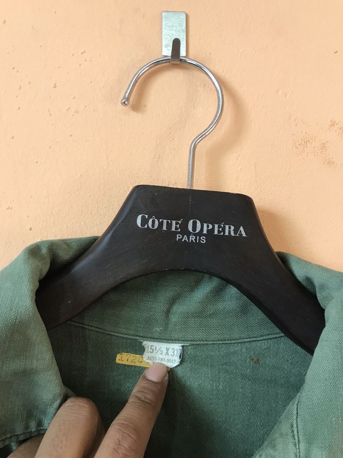 Vintage ‼️VTG US ARMY SHIRT DISTRESSED ‼️ Size US M / EU 48-50 / 2 - 4 Thumbnail