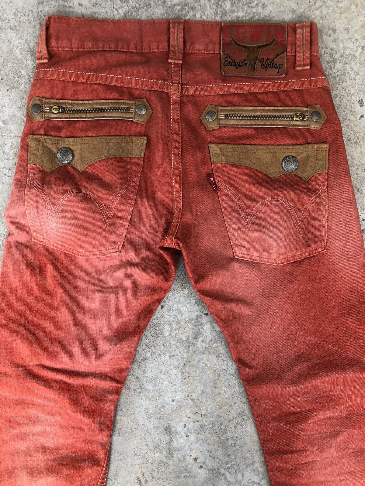 Edwin edwin exclusive vintage distressed denim jeans Size US 33 - 9 Thumbnail