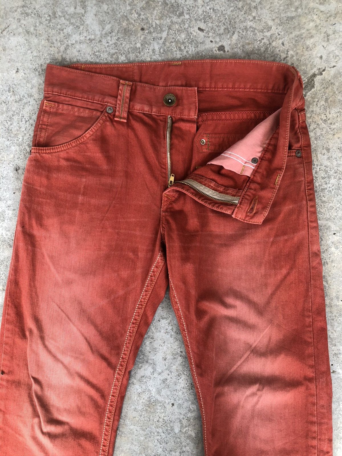 Edwin edwin exclusive vintage distressed denim jeans Size US 33 - 3 Thumbnail