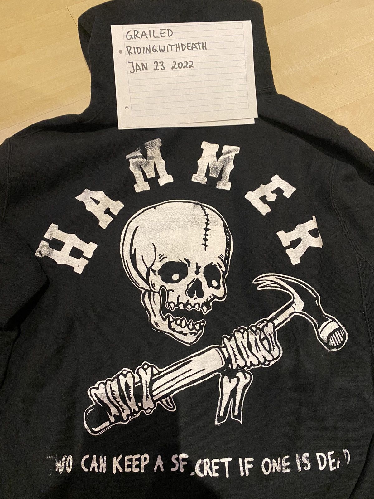 Warren Lotas Warren Lotas "Two Can Keep A Secret If One Is Dead" hoodie Size US L / EU 52-54 / 3 - 6 Thumbnail