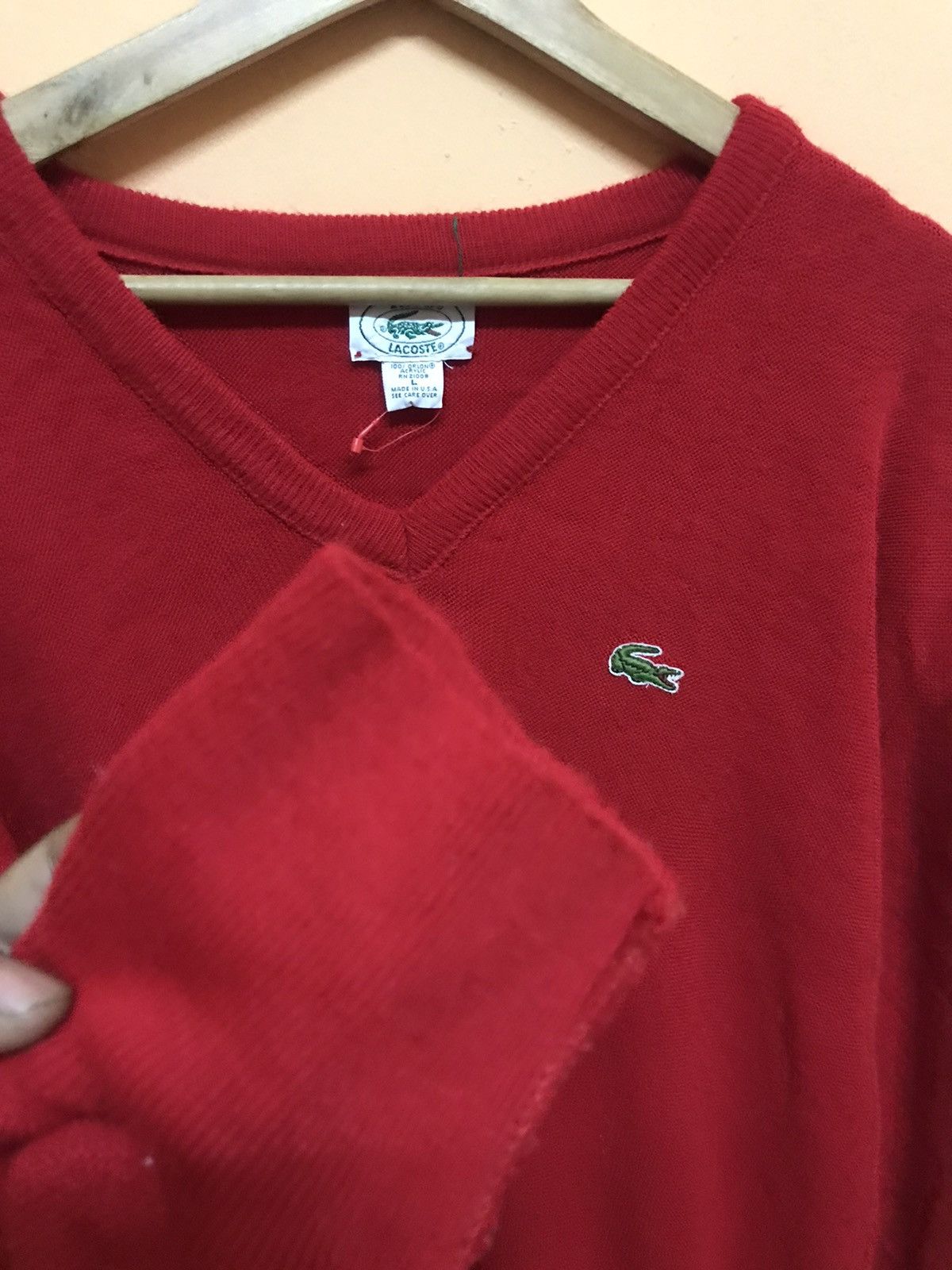 Designer × Lacoste × Vintage ‼️SIZE L‼️US MADE SWEATSHIRT IZOD LACOSTE PULLOVER NICE COLOUR Size US L / EU 52-54 / 3 - 5 Thumbnail