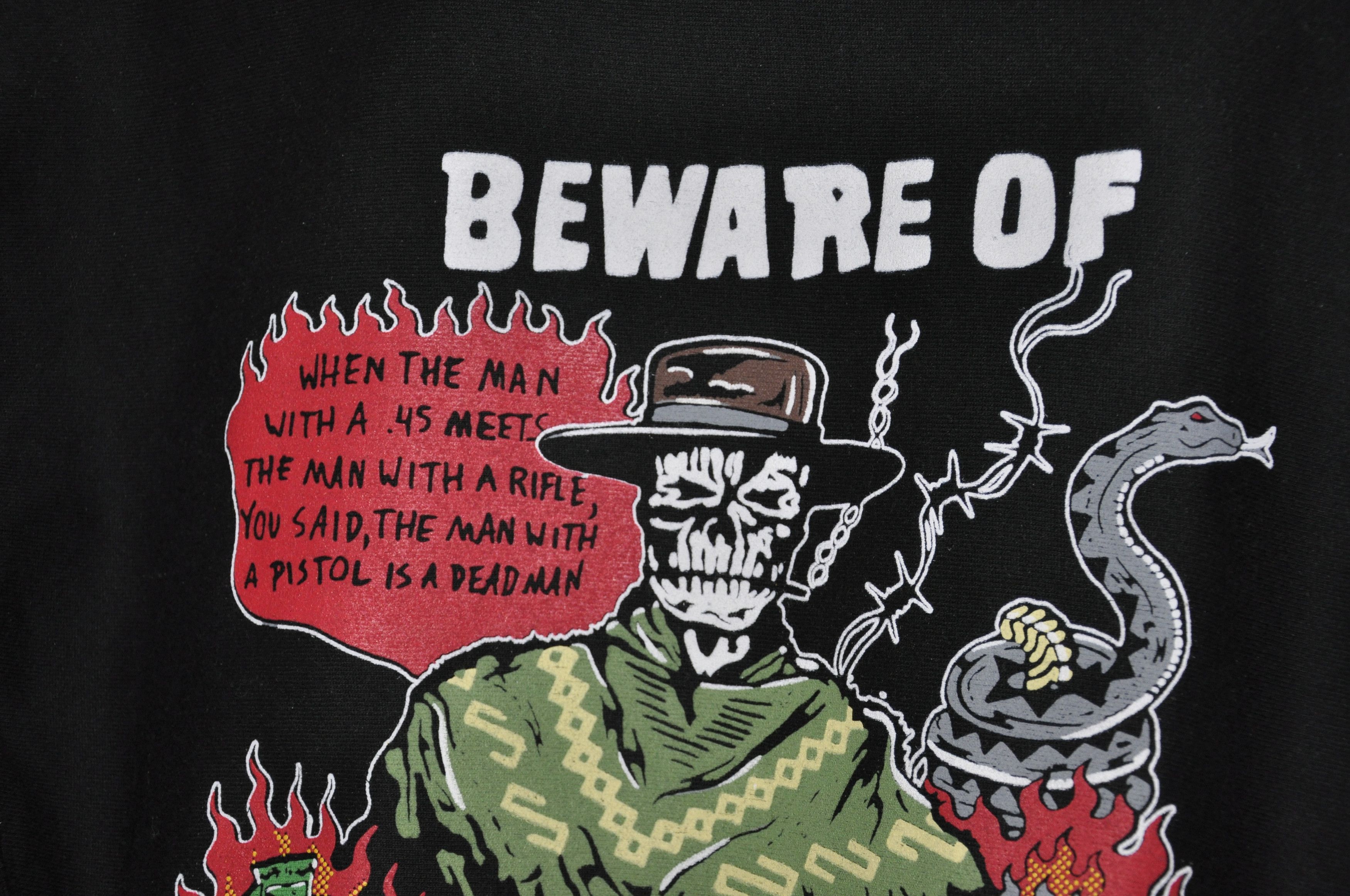 Warren Lotas Warren Lotas “Beware of a Man With No Name” Hoodie in Black Size US M / EU 48-50 / 2 - 2 Thumbnail