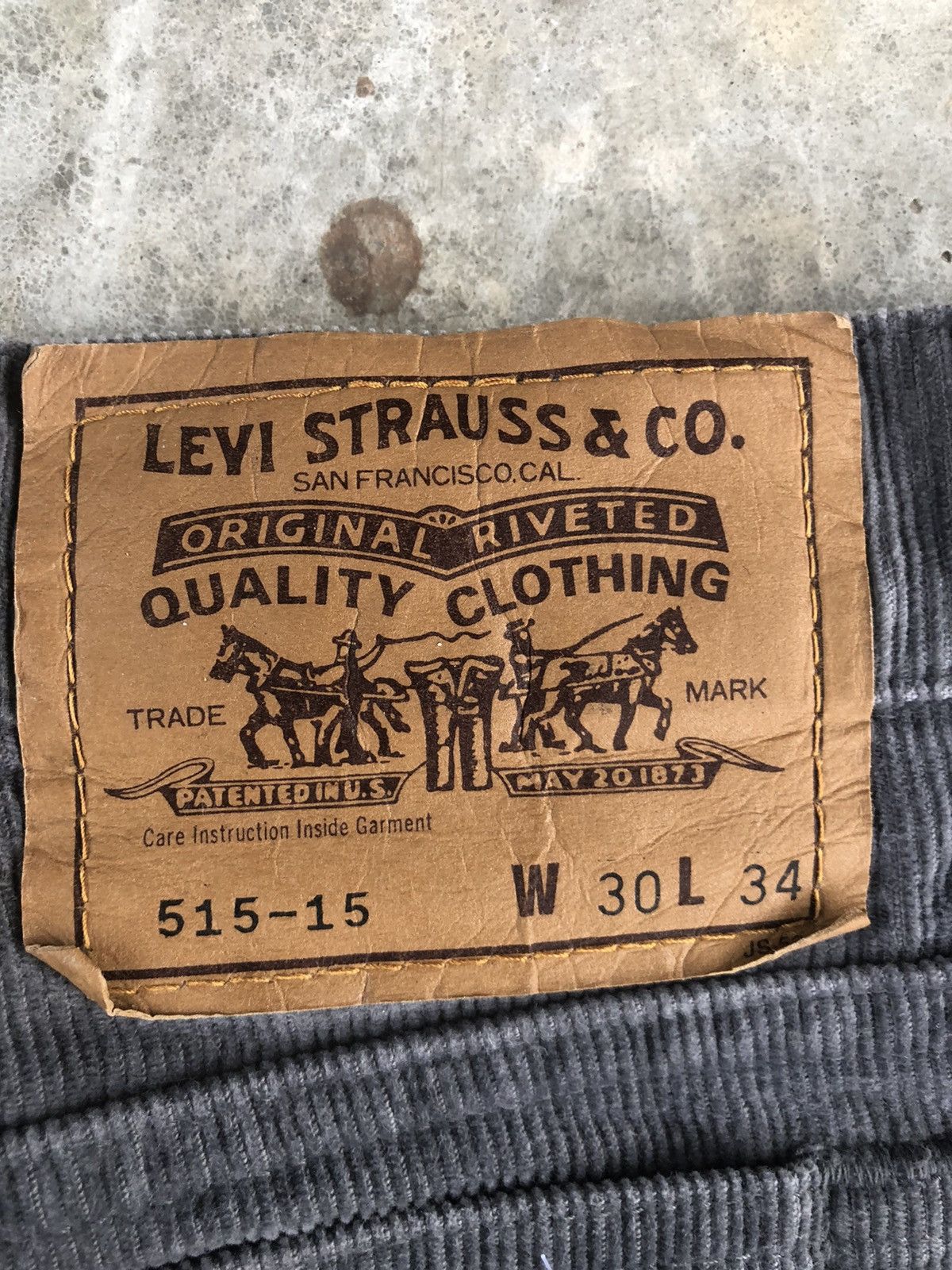 Levi's Vintage 90’s Levi’s Corduroy Pants 515 Japan Size US 29 - 15 Thumbnail