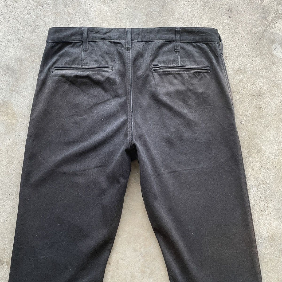 Japanese Brand W34x32.5🔥 Vintage Japanese Faded Black Trousers Casual Pants Size US 34 / EU 50 - 8 Thumbnail