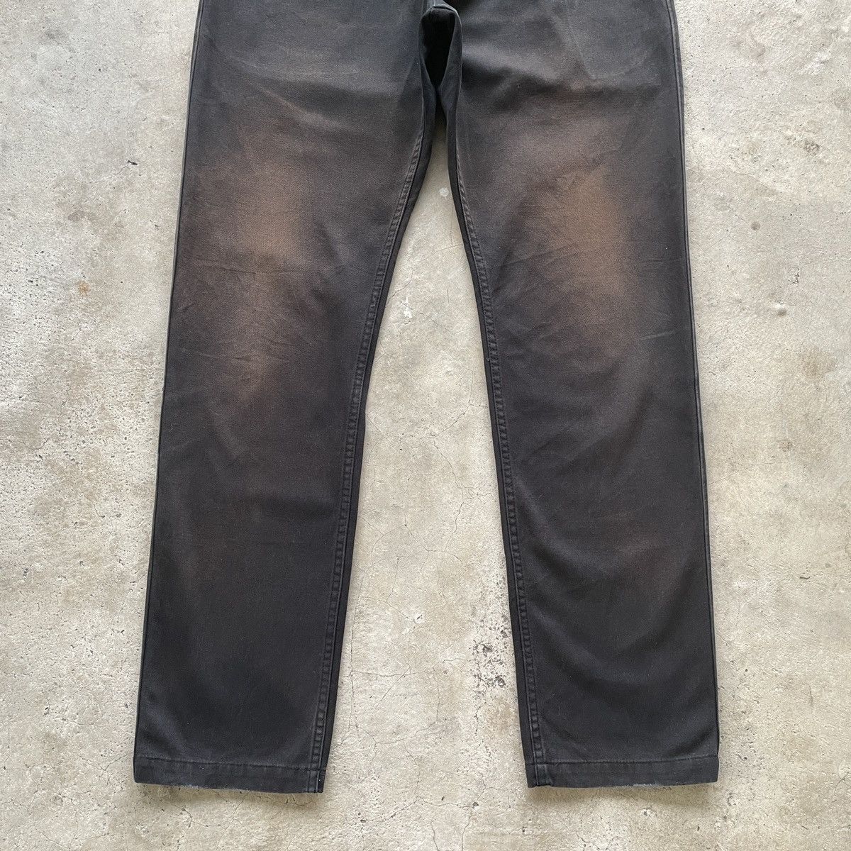 Japanese Brand W34x32.5🔥 Vintage Japanese Faded Black Trousers Casual Pants Size US 34 / EU 50 - 4 Thumbnail