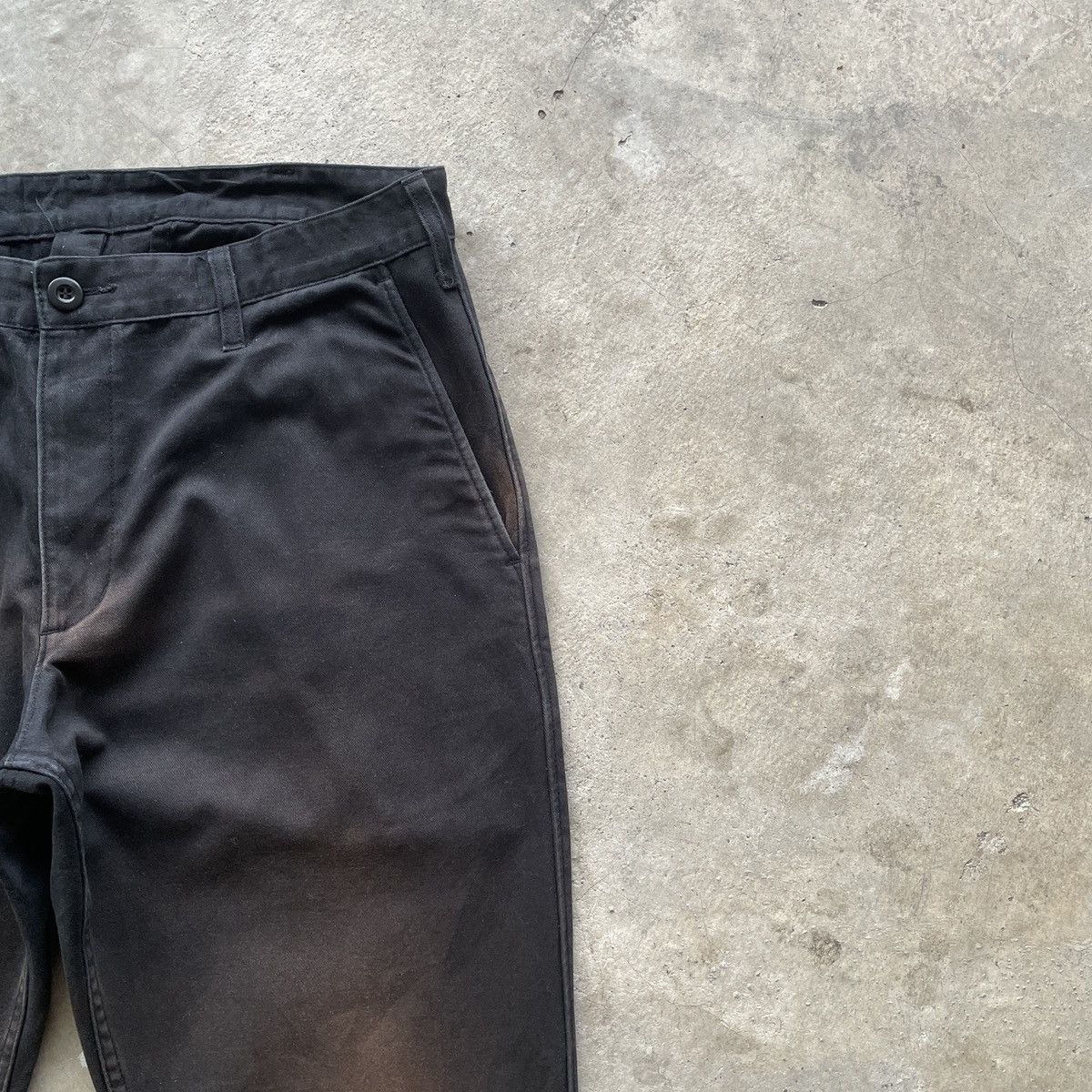 Japanese Brand W34x32.5🔥 Vintage Japanese Faded Black Trousers Casual Pants Size US 34 / EU 50 - 6 Thumbnail