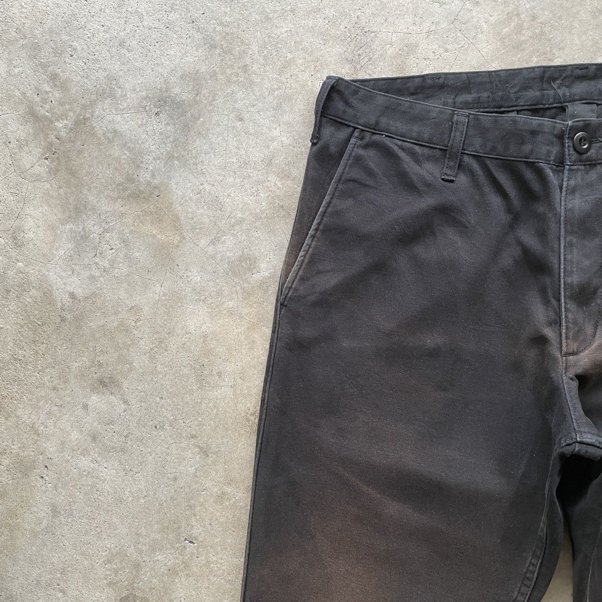 Japanese Brand W34x32.5🔥 Vintage Japanese Faded Black Trousers Casual Pants Size US 34 / EU 50 - 5 Thumbnail