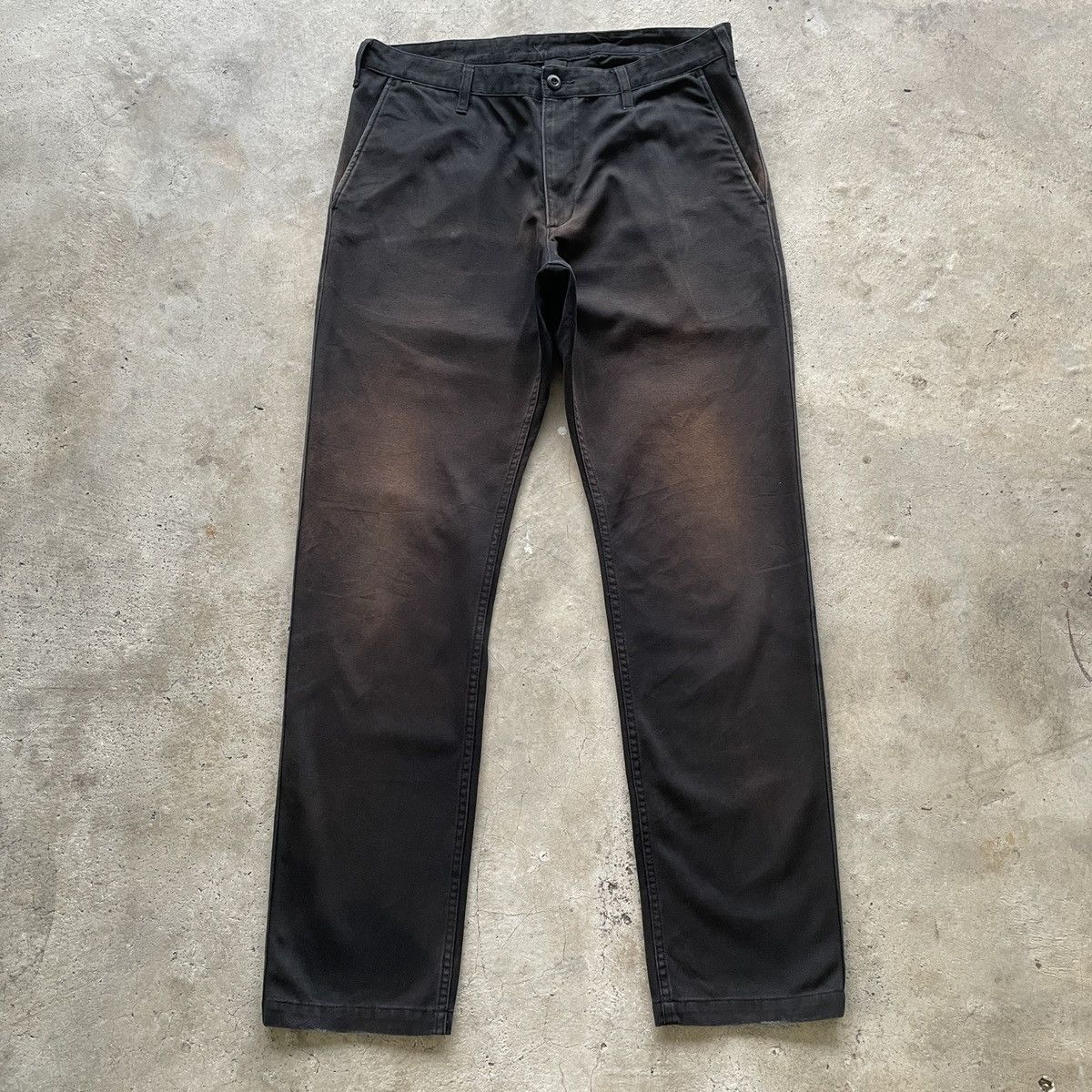Japanese Brand W34x32.5🔥 Vintage Japanese Faded Black Trousers Casual Pants Size US 34 / EU 50 - 1 Thumbnail