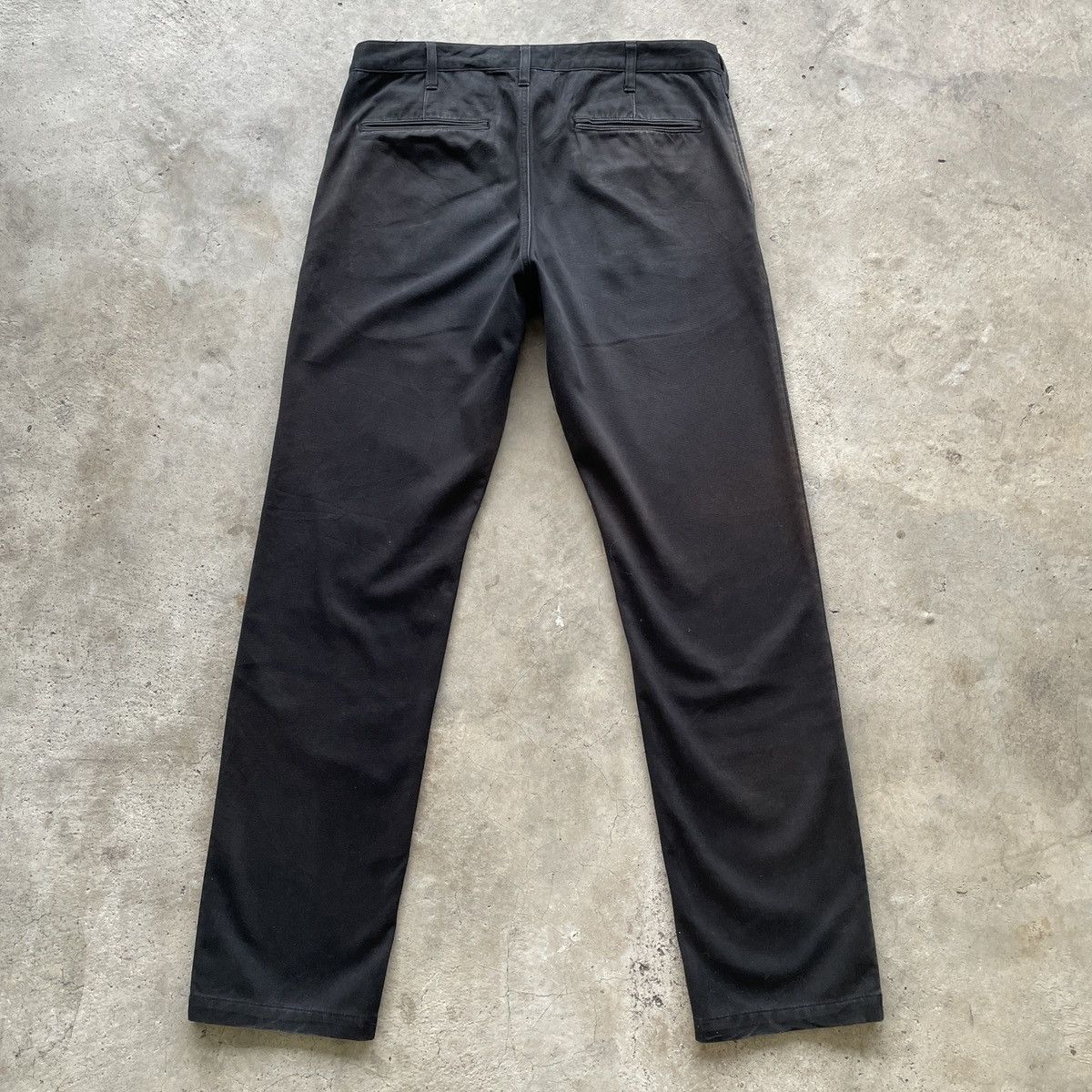 Japanese Brand W34x32.5🔥 Vintage Japanese Faded Black Trousers Casual Pants Size US 34 / EU 50 - 10 Thumbnail