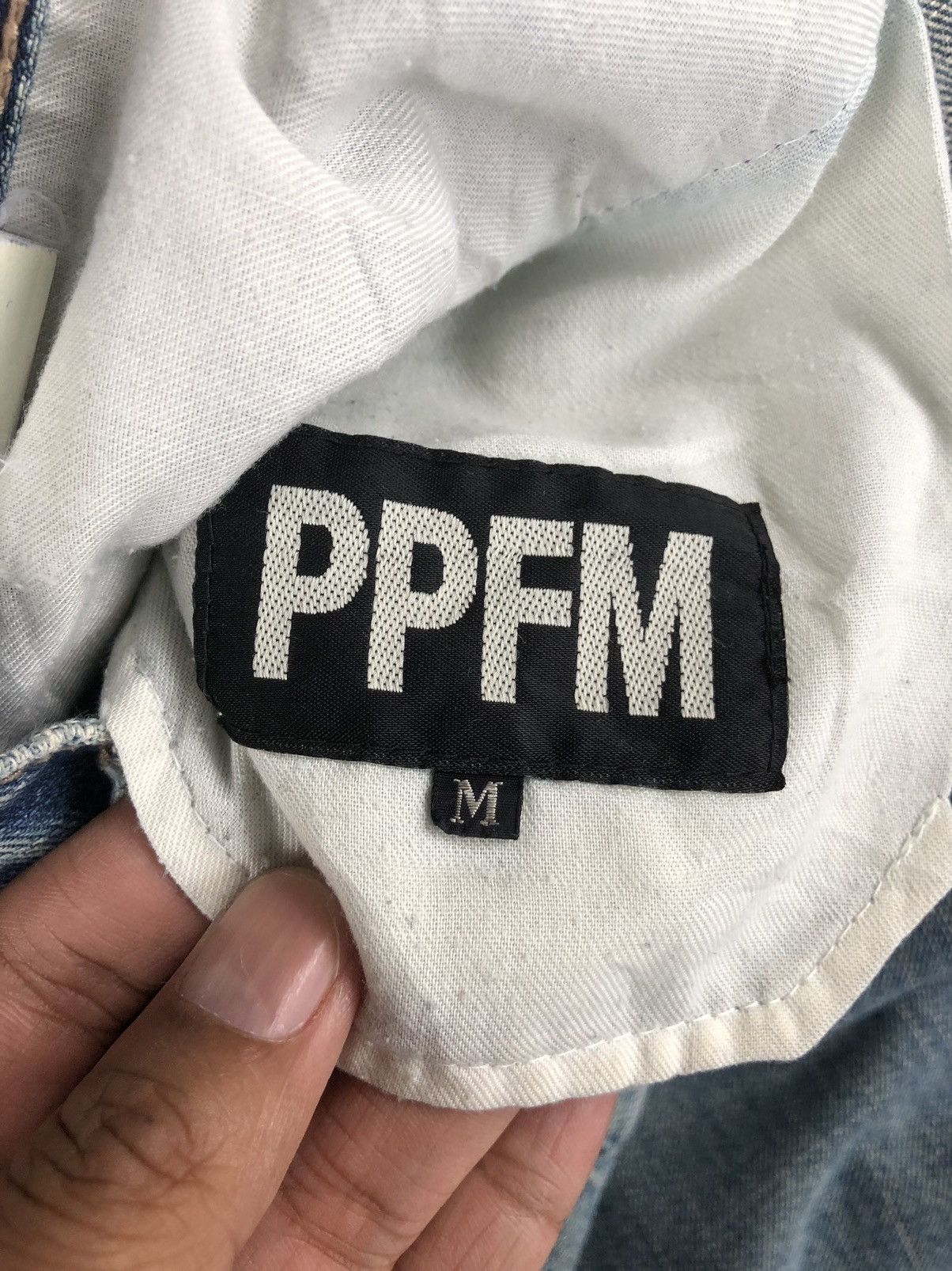 PPFM PPFM Double Waist Distressed Jeans Size US 32 / EU 48 - 13 Thumbnail