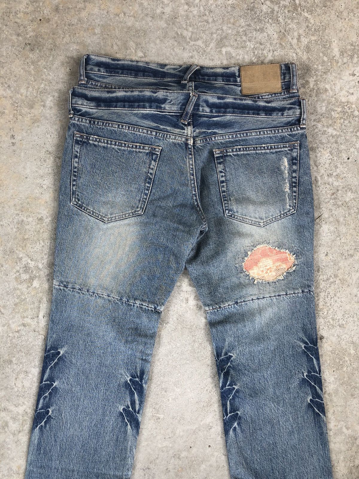PPFM PPFM Double Waist Distressed Jeans Size US 32 / EU 48 - 8 Thumbnail