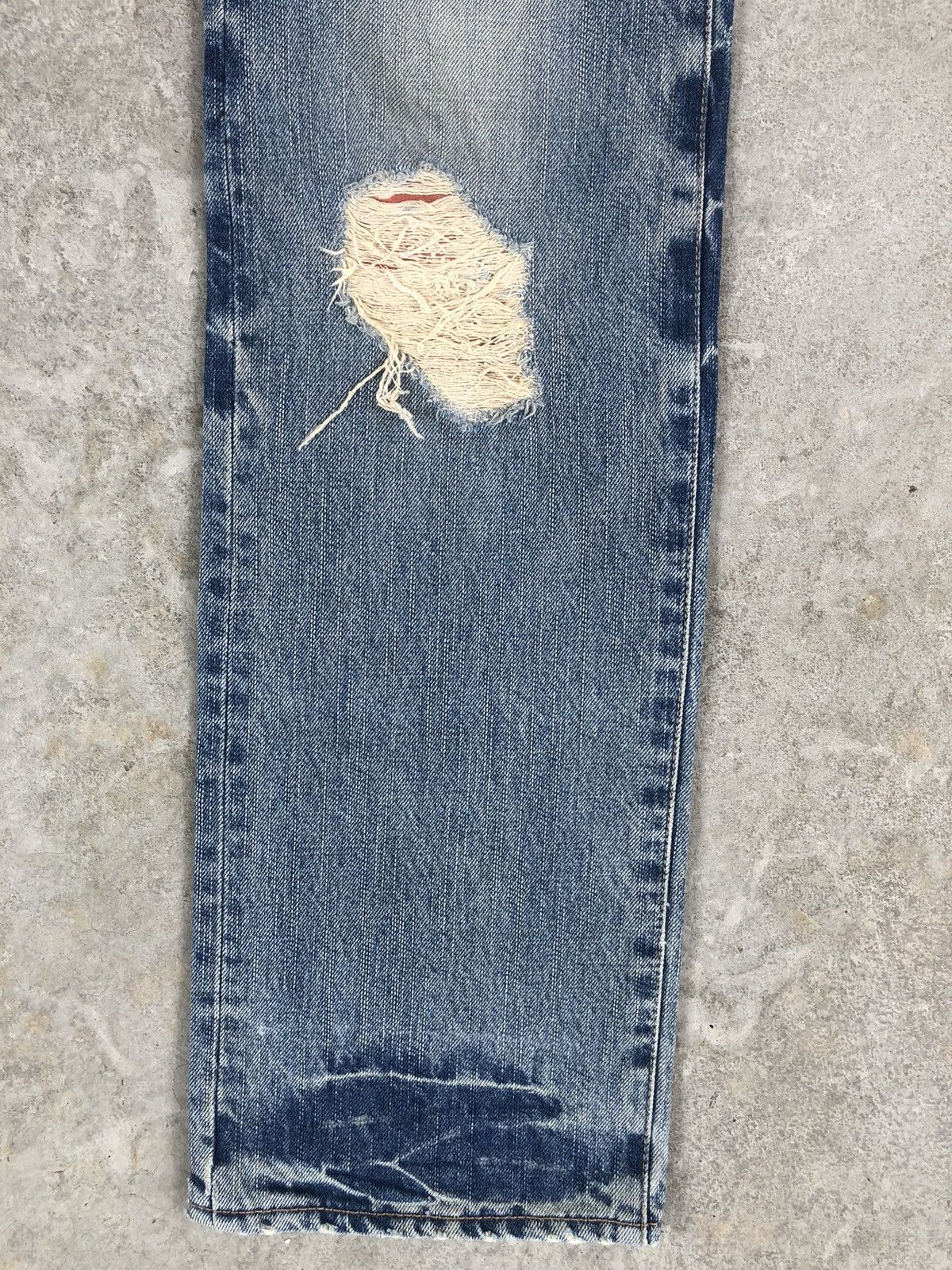 PPFM PPFM Double Waist Distressed Jeans Size US 32 / EU 48 - 6 Thumbnail