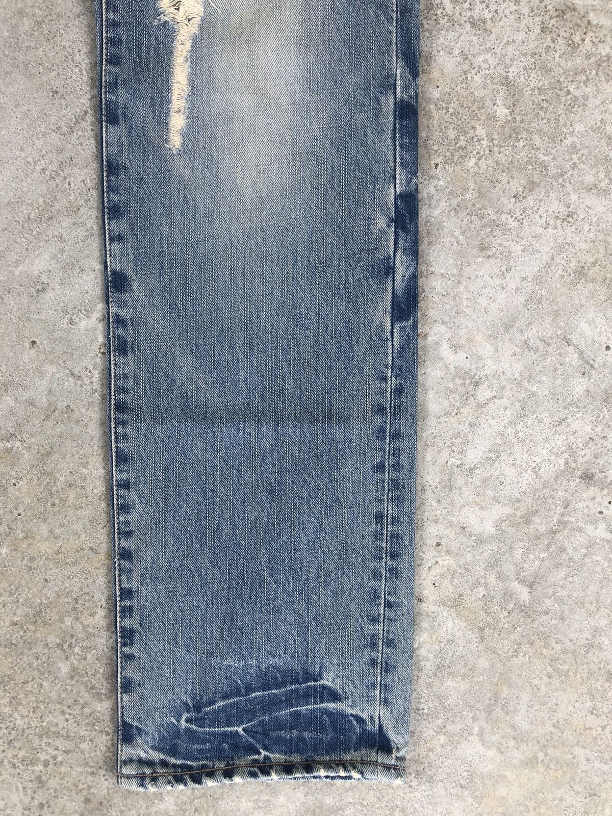 PPFM PPFM Double Waist Distressed Jeans Size US 32 / EU 48 - 7 Thumbnail