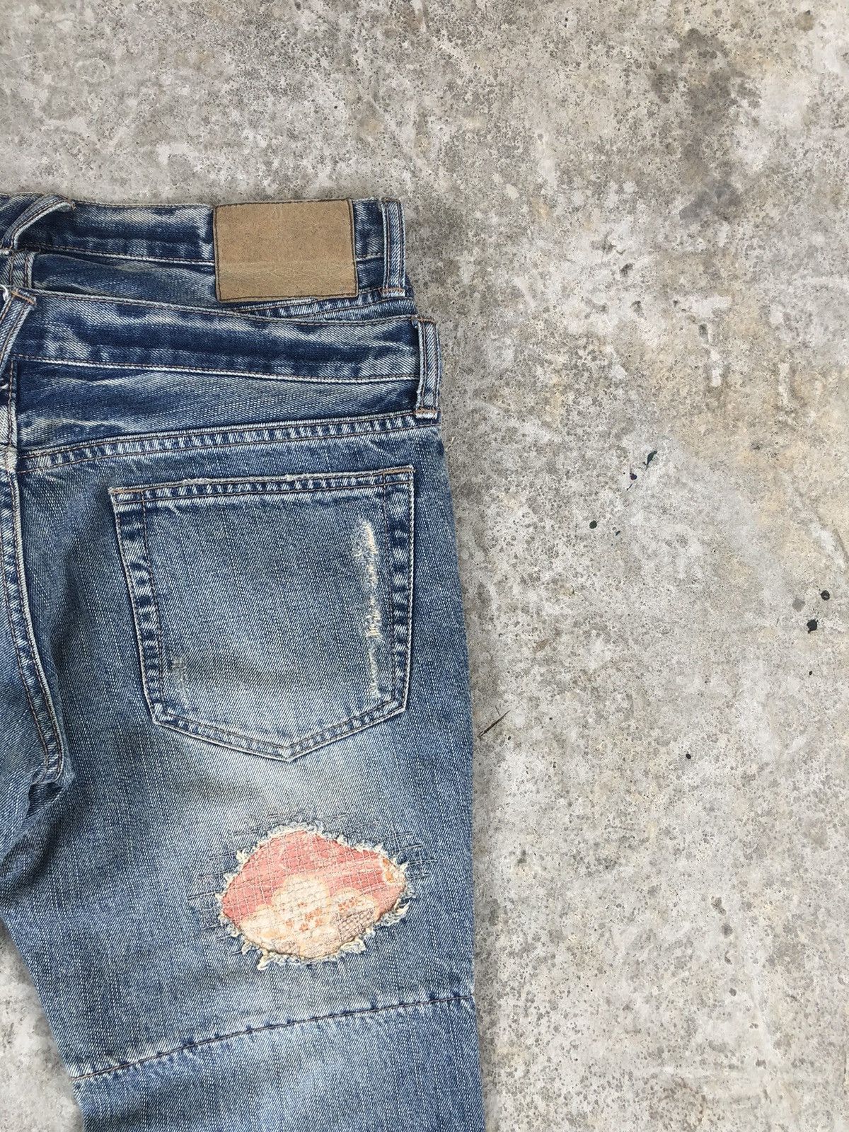 PPFM PPFM Double Waist Distressed Jeans Size US 32 / EU 48 - 12 Thumbnail