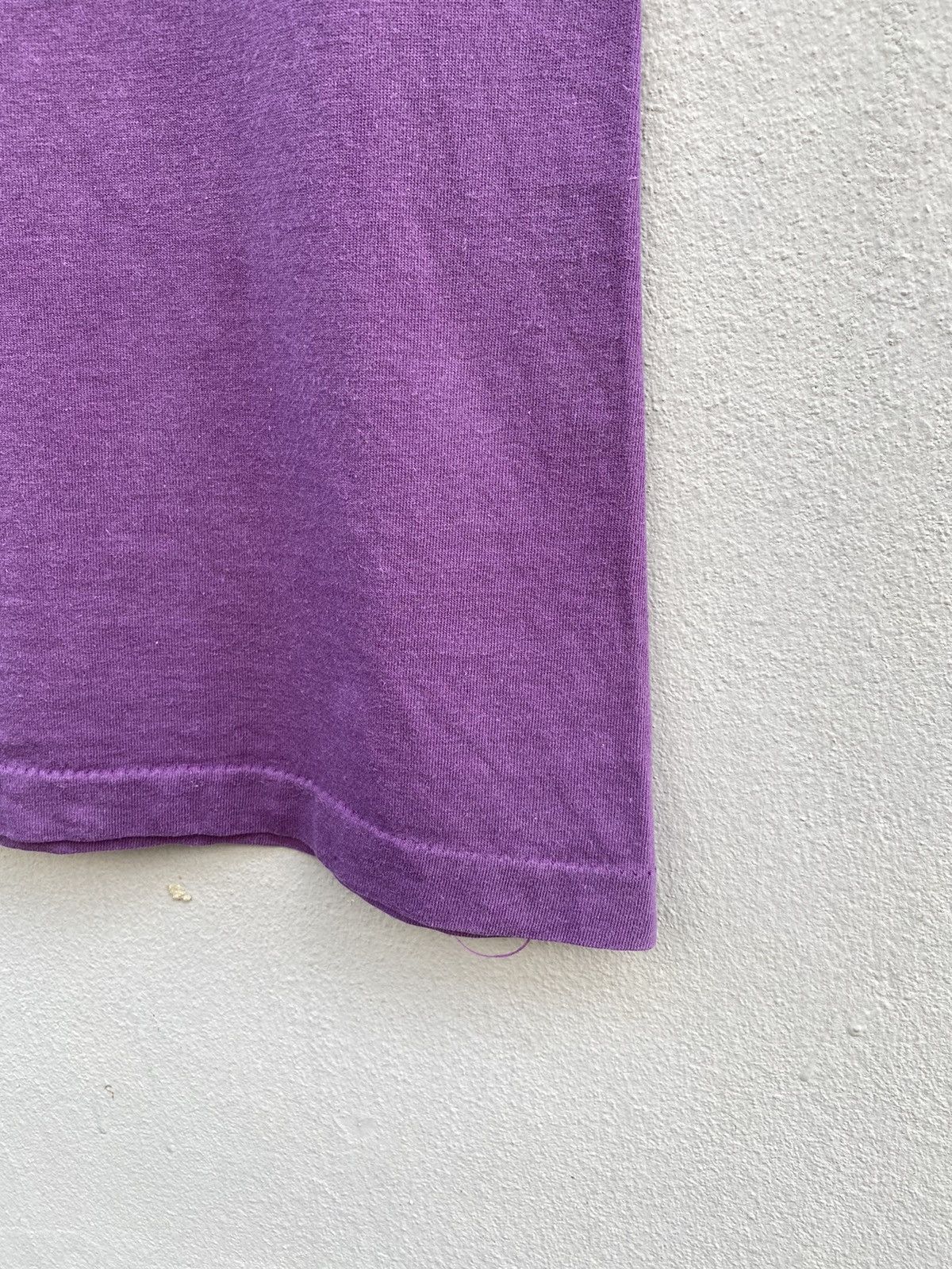 Stussy × Vintage 💜RARE💜 Vintage 1980s STÜSSY Burly Threads Single Stitch Tee Size US L / EU 52-54 / 3 - 14 Thumbnail