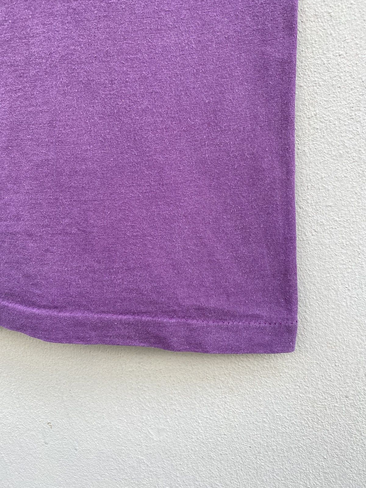 Stussy × Vintage 💜RARE💜 Vintage 1980s STÜSSY Burly Threads Single Stitch Tee Size US L / EU 52-54 / 3 - 9 Thumbnail