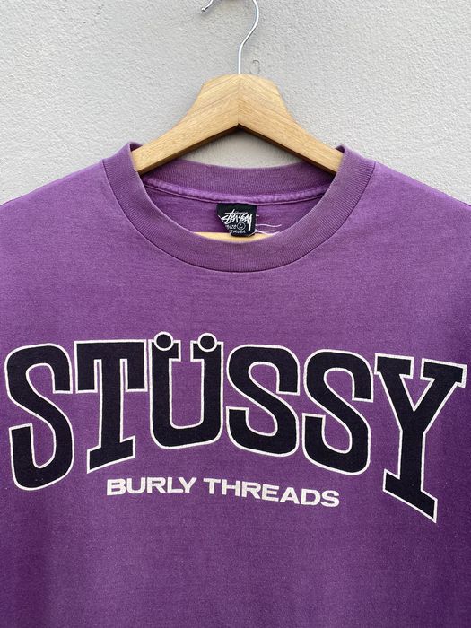 Stussy, Shirts, Vintage Stussy Japan Burly Threads Tee