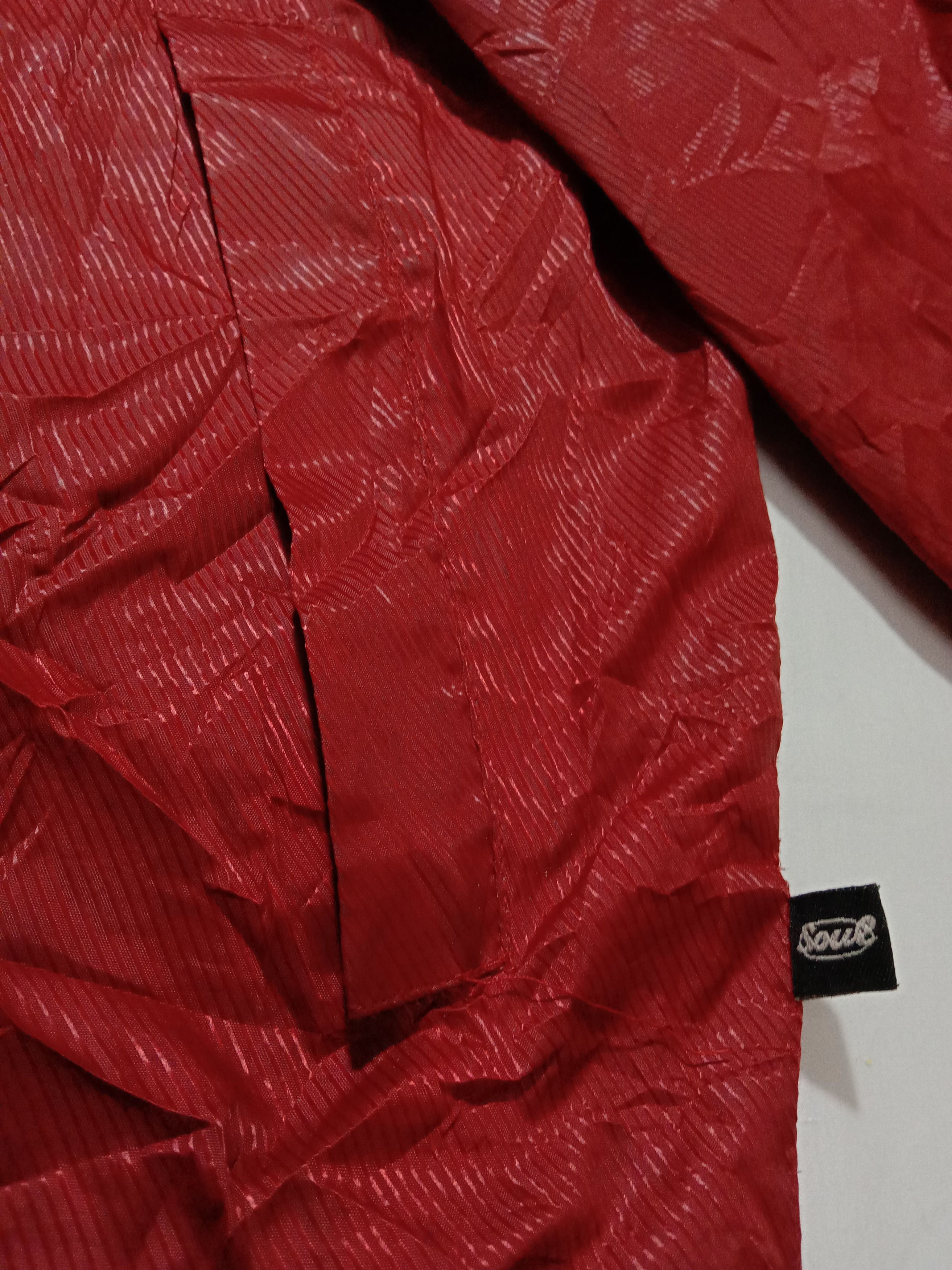 Japanese Brand × Vintage Soul Rap Hip Hop Red Windbreaker Jacket Embroidery Logo Size US XL / EU 56 / 4 - 7 Thumbnail